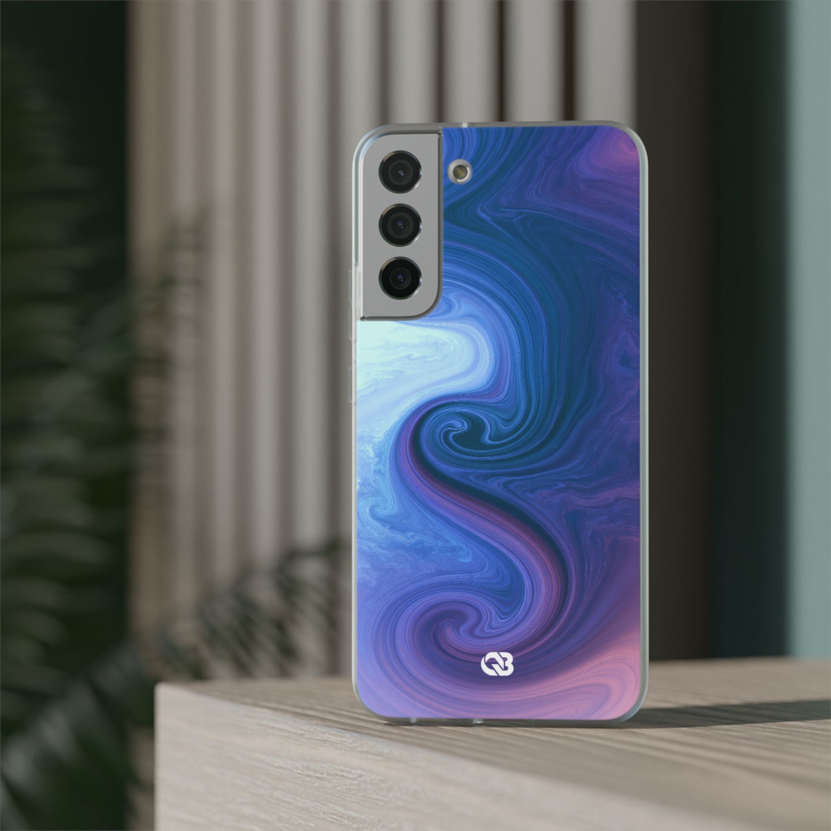 Azure Fluid Swirl · Lite Phone Case for Samsung · Blue