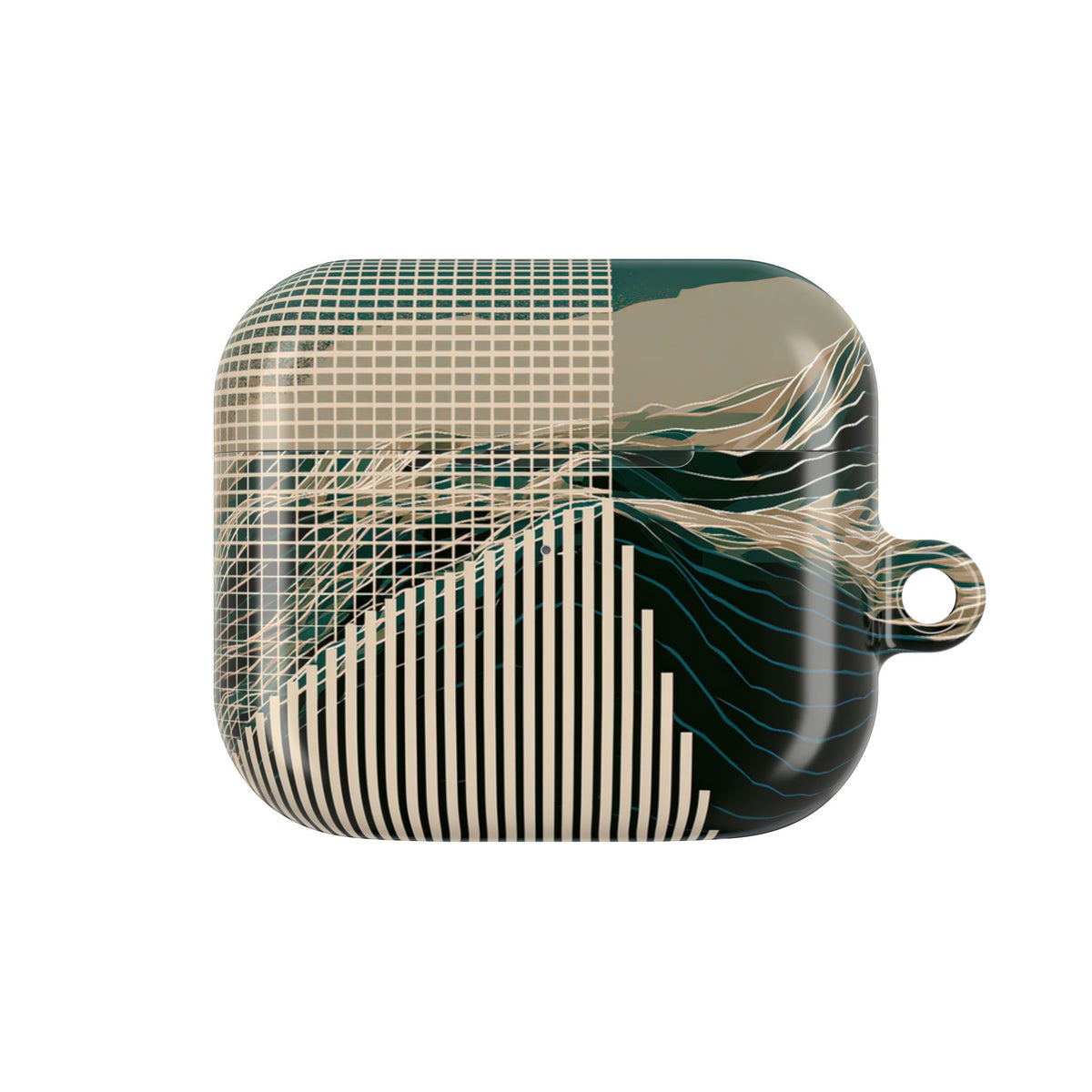 Orbital Terrain · Hard Case for AirPods & AirPods Pro · Green