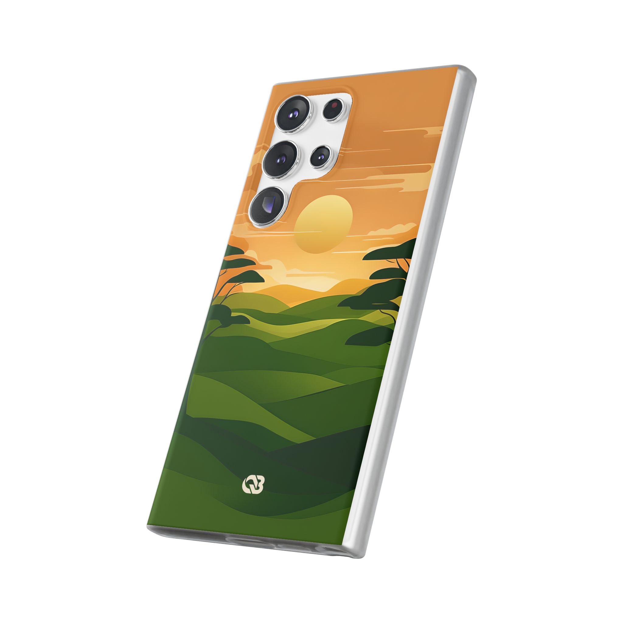 Verdant Horizon Sun · Soft Phone Case for Samsung