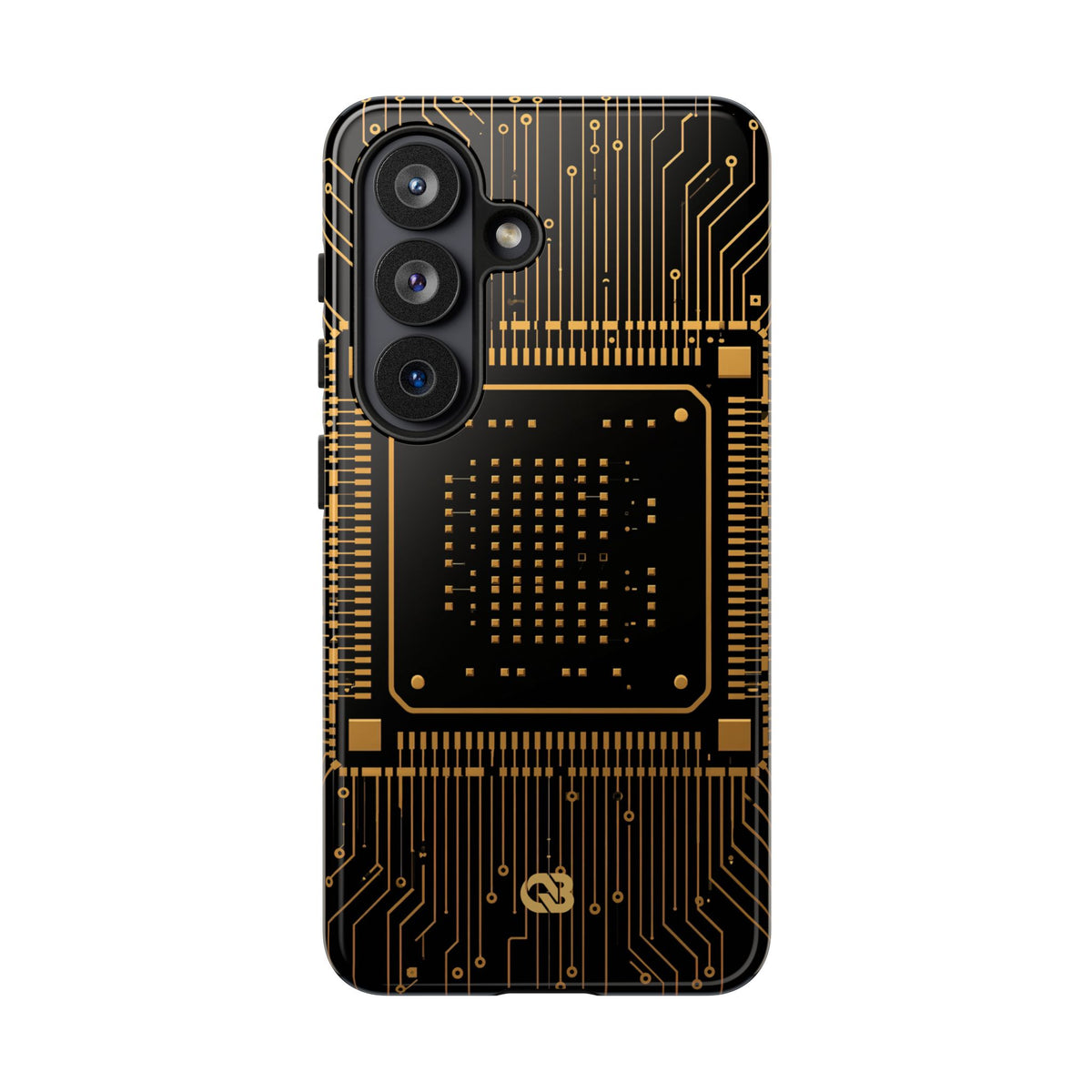 Gold Tough Phone Case for Samsung - Cyber Gold Processor