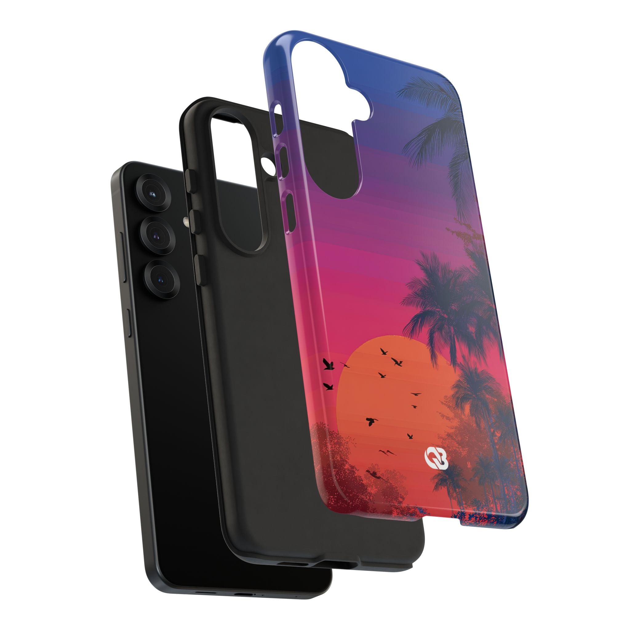 Neon Horizon Palms · Tough Phone Case for Samsung