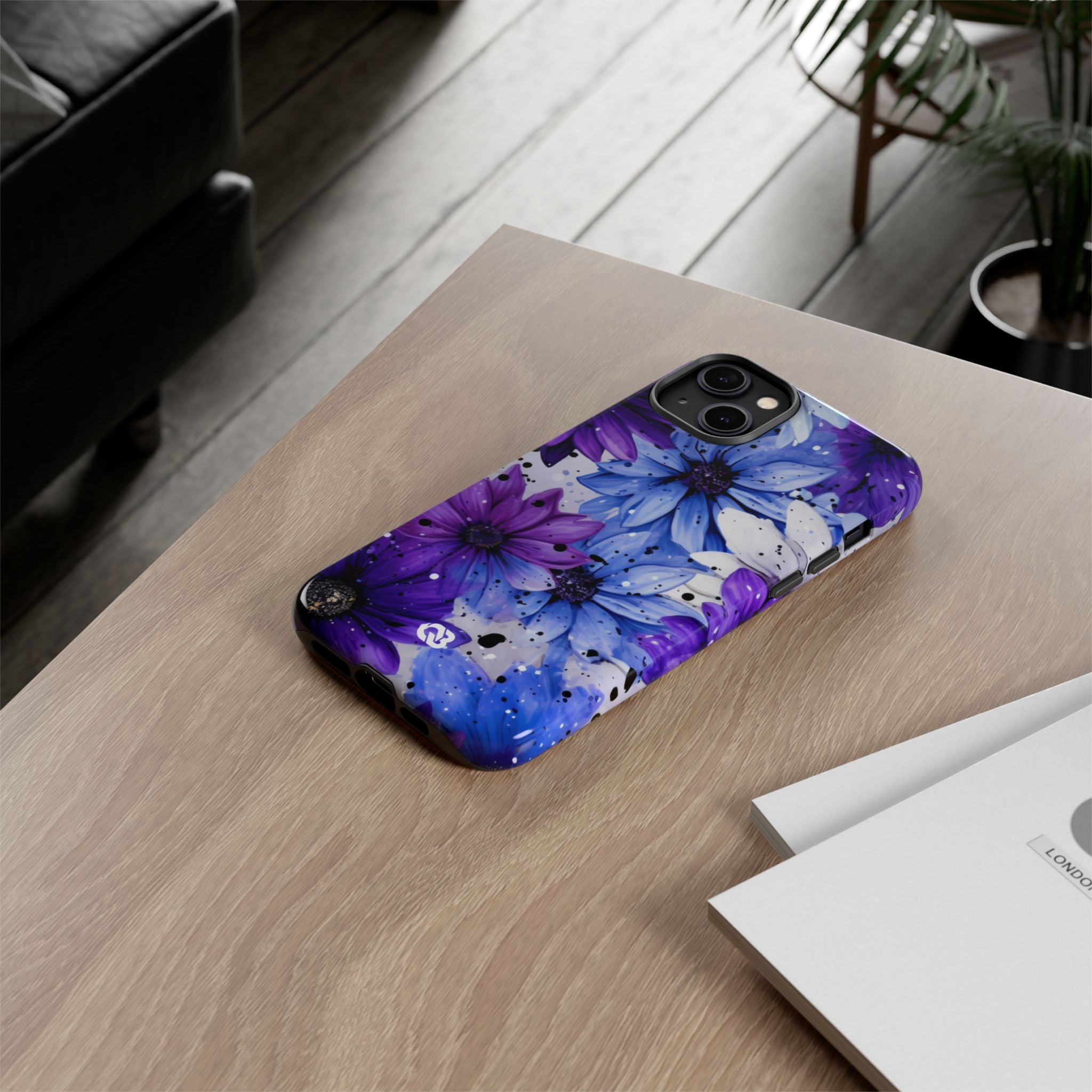 Ink Splatter Blooms · Tough Coque de téléphone pour iPhone