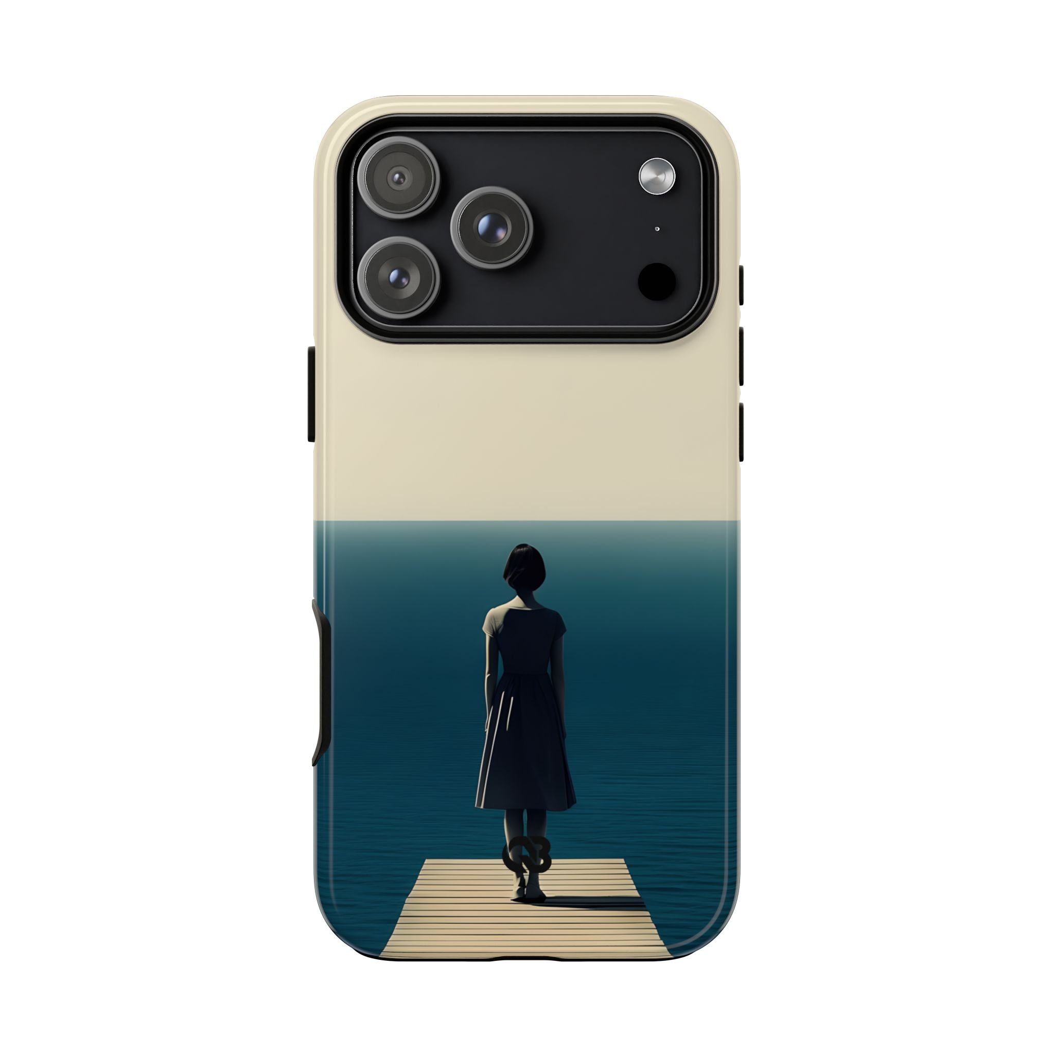 Solitary Blue Horizon · Tough Phone Case for iPhone
