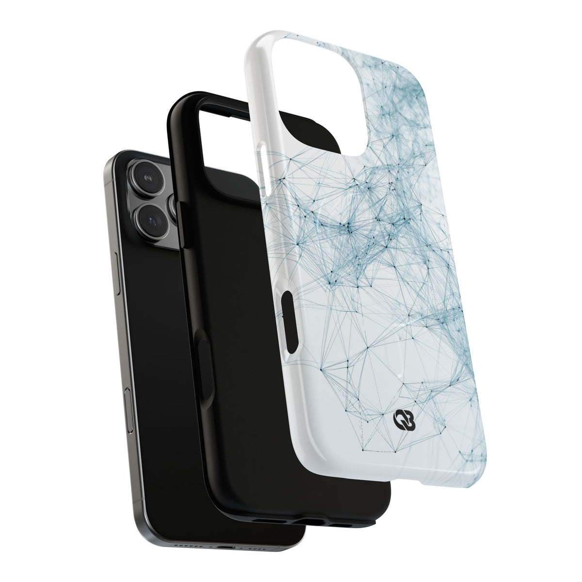 Blue Tough 2.0 Magsafe Phone Case for iPhone - Glacial Neural Web