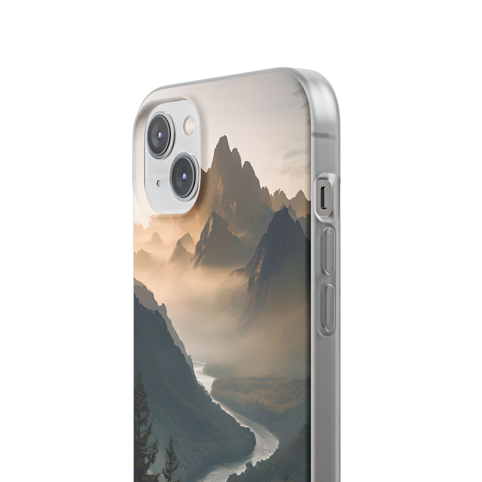 Golden Summit Valley · Soft Phone Case for iPhone