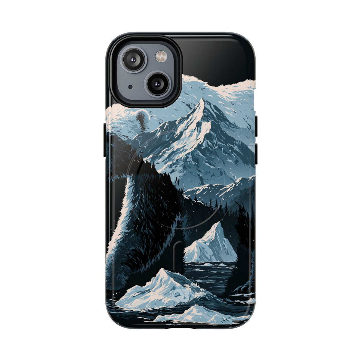 Nordic Arctic Bear · Tough 2.0 Magnetic Phone Case for iPhone · Black