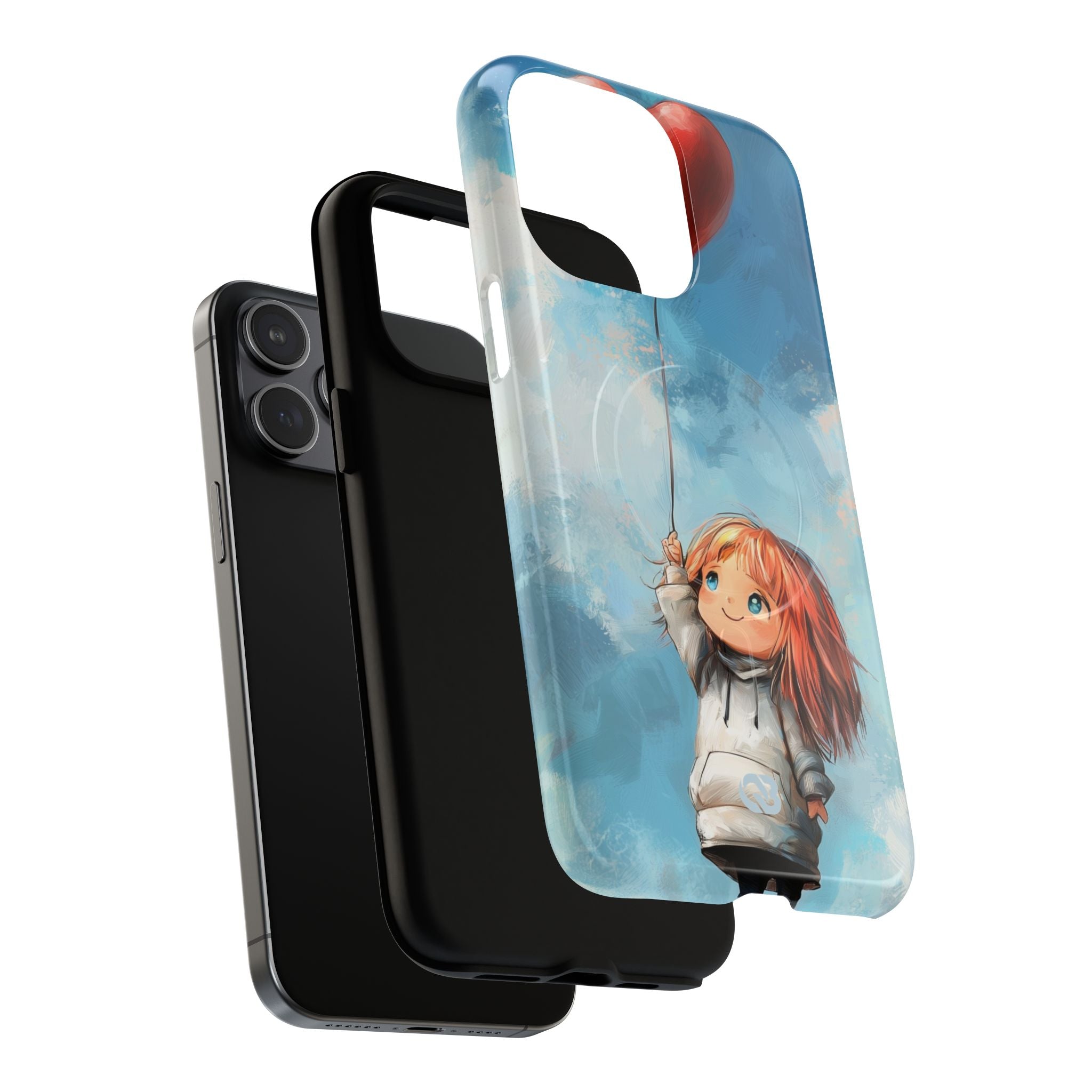 Crimson Heart Sky · Tough+ Coque de téléphone pour iPhone · Magsafe