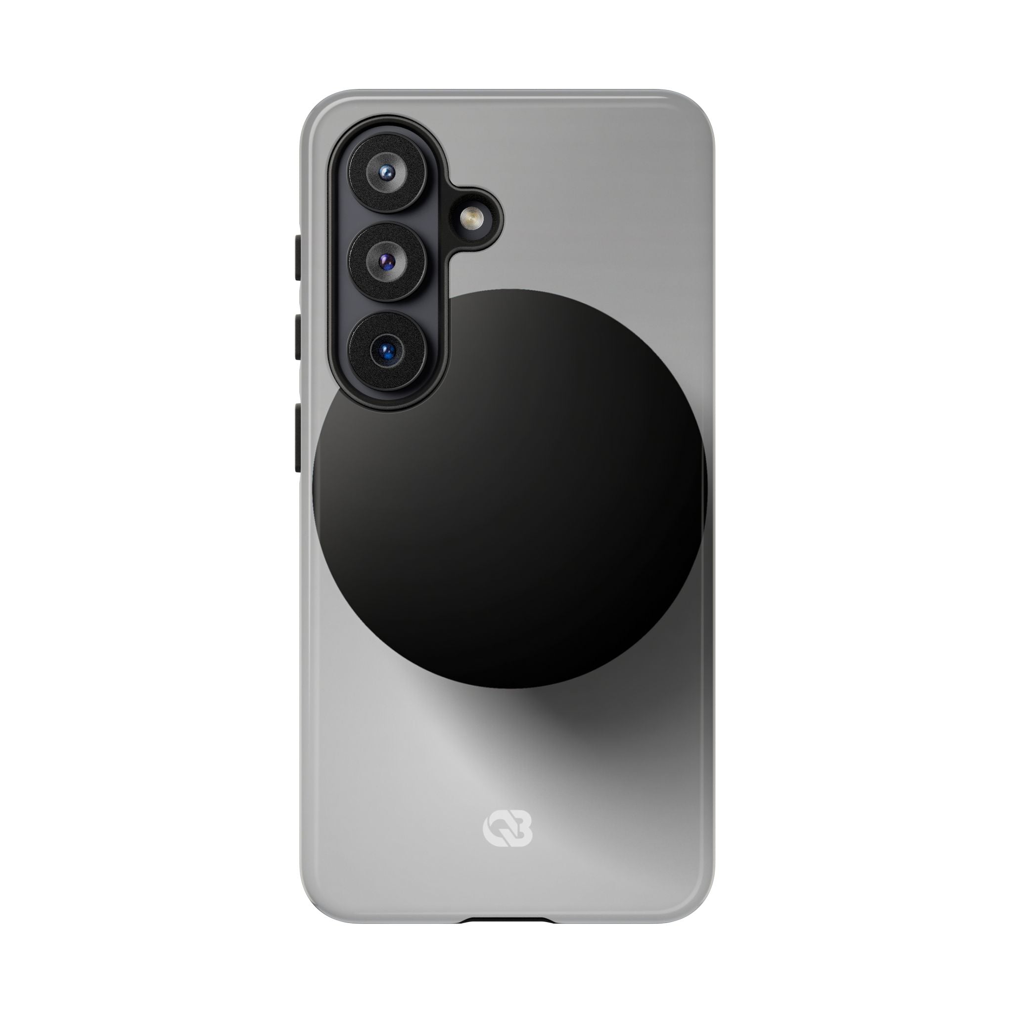 Grey Tough Phone Case for Samsung - Matte Onyx Sphere