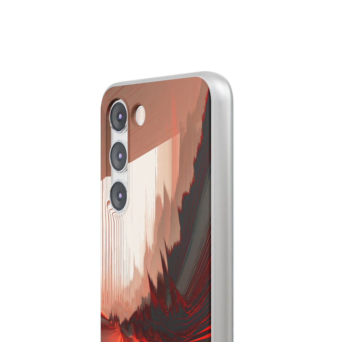 Red Lite Phone Case for Samsung - Crimson Pulse Horizon