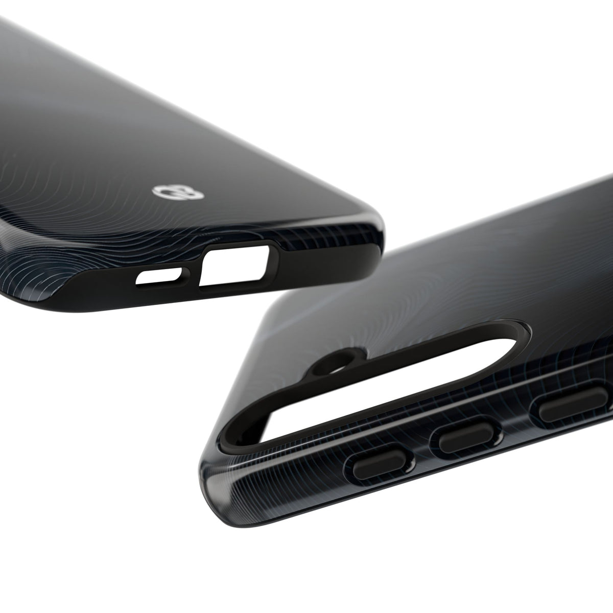 Black Tough Phone Case for Samsung - Obsidian Ridge Flux