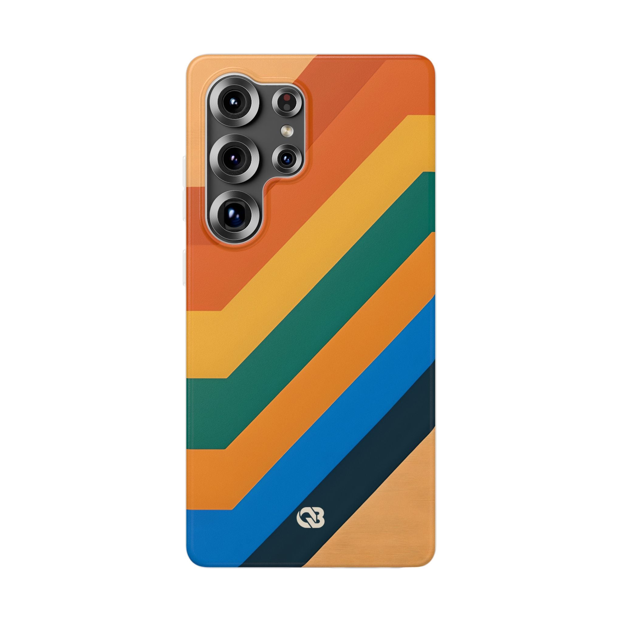 Retro Ridge Lines · Soft Phone Case for Samsung