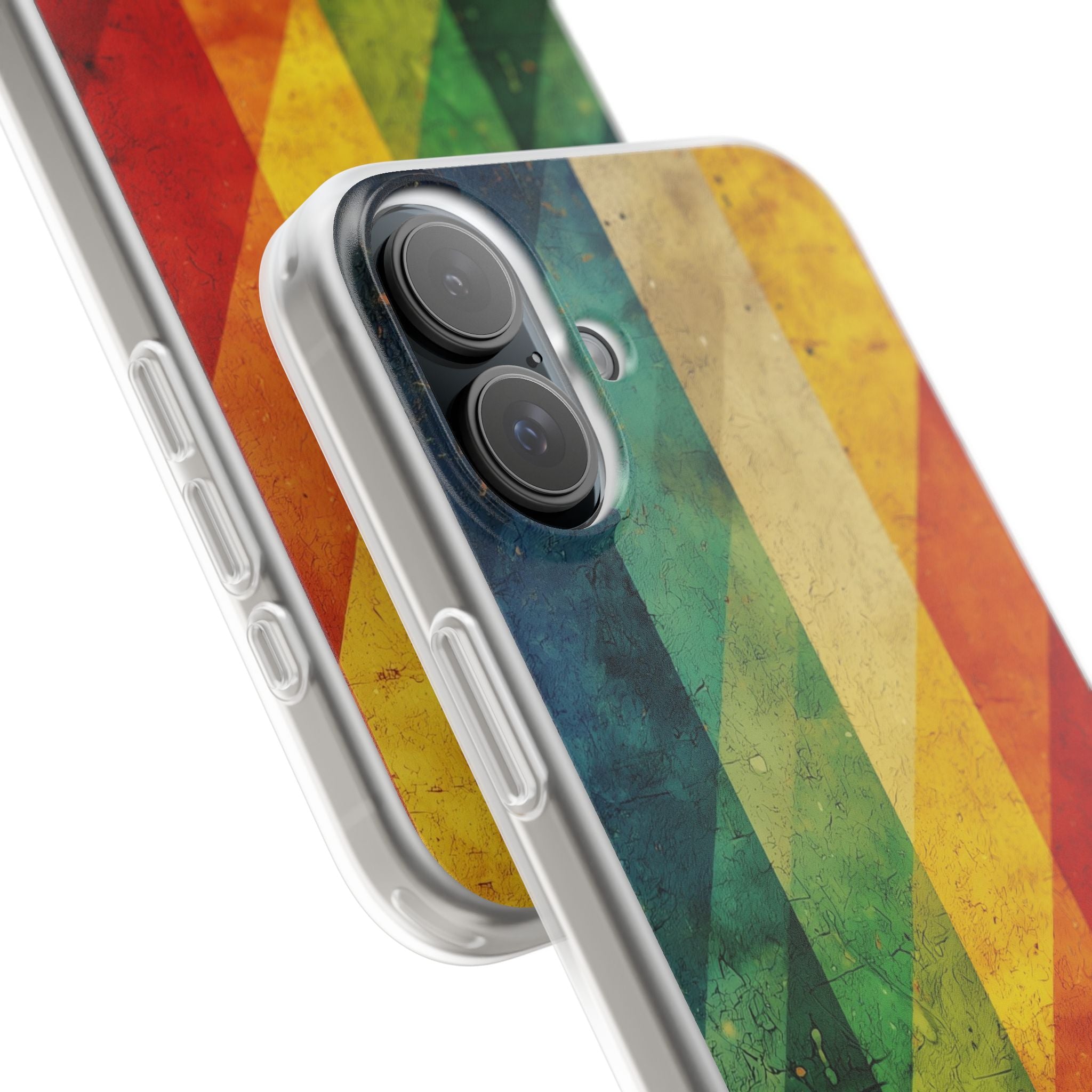 Diagonal Spectrum iPhone 16 Plus Case - Soft