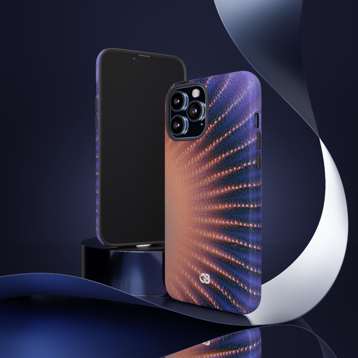 Luminous Aura Burst · Tough Phone Case for iPhone · Blue