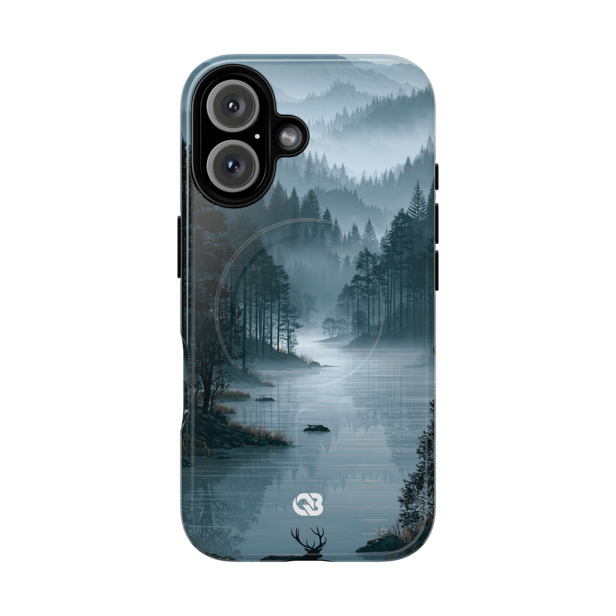 Silent Nordic Fjord · Tough 2.0 Magnetic Phone Case for iPhone · Blue