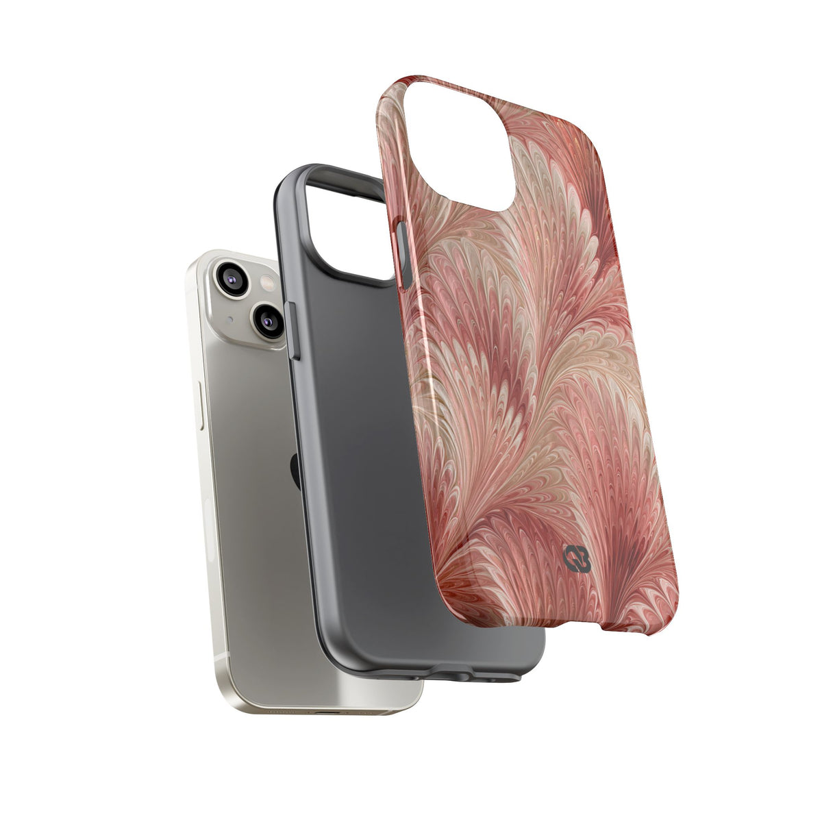 Blush Petal Plume · Tough Phone Case for iPhone · Pink