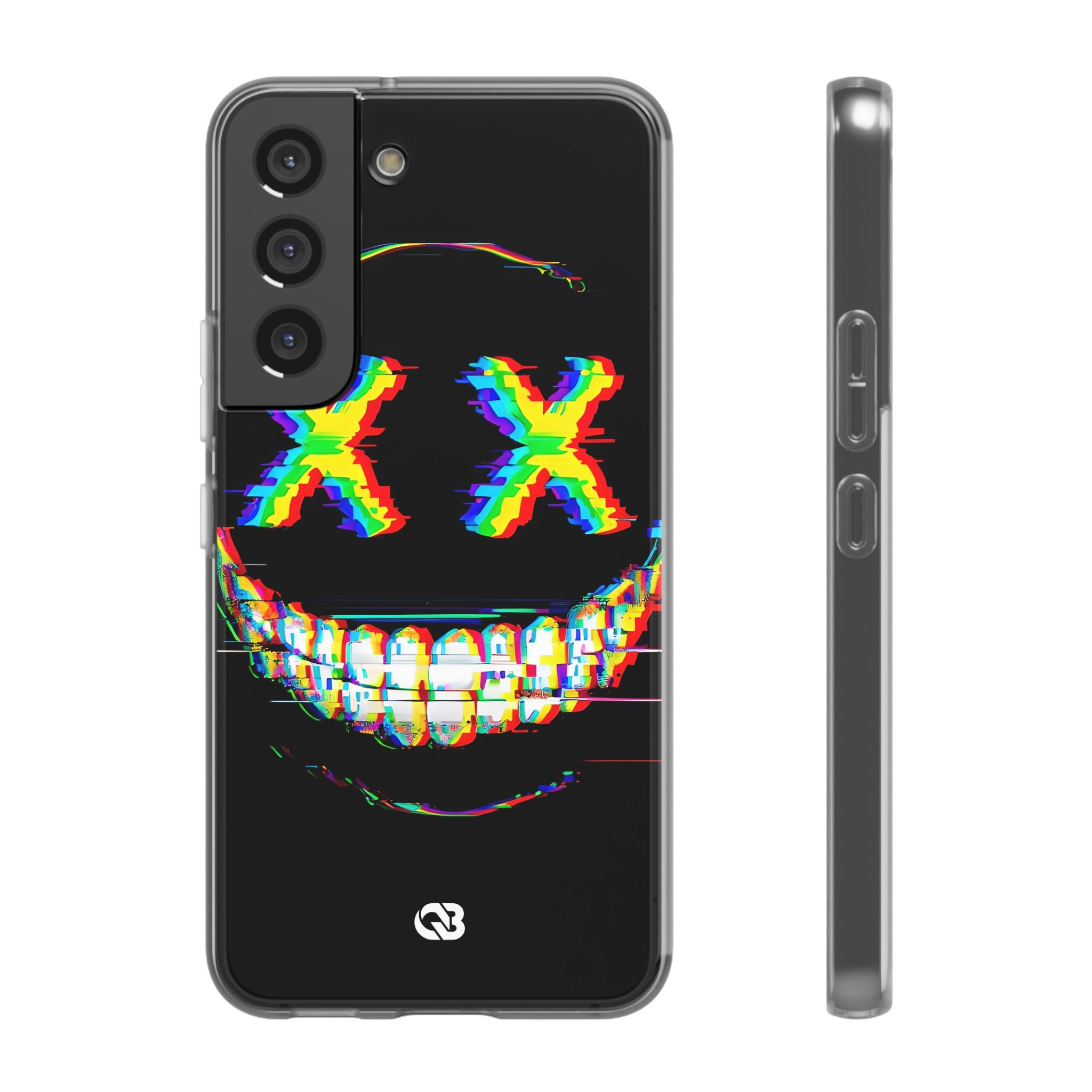 Glitch Grin Distortion · Soft Handyhülle für Samsung