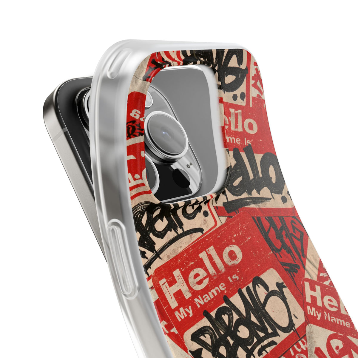 Slap Tag Collage · Lite Phone Case for iPhone · Red