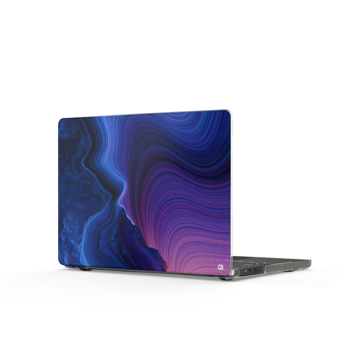 Radiant Strata · Clear Hard Case for MacBook · Blue