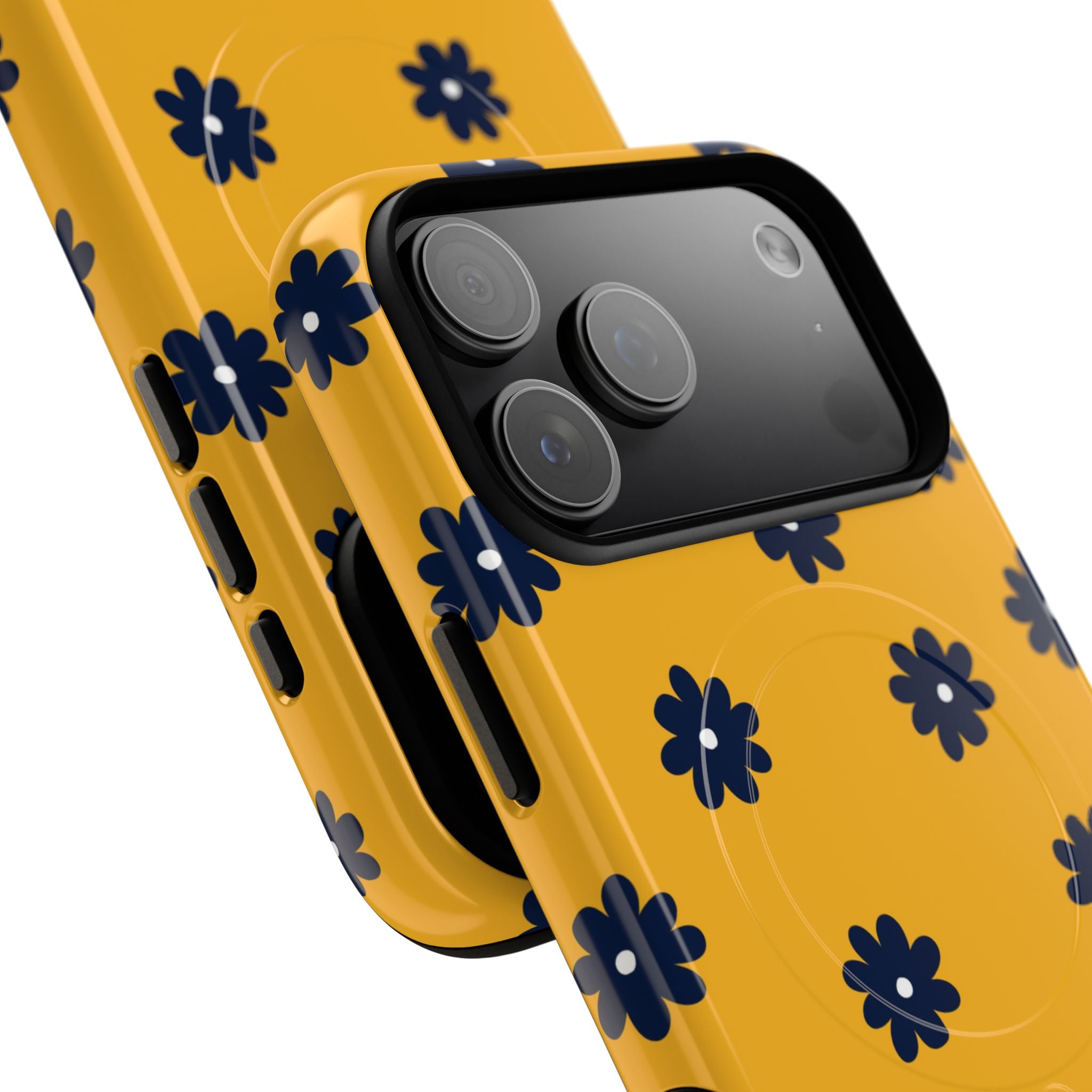 Navy Daisy Mustard · Tough+ Phone Case for iPhone · Magsafe