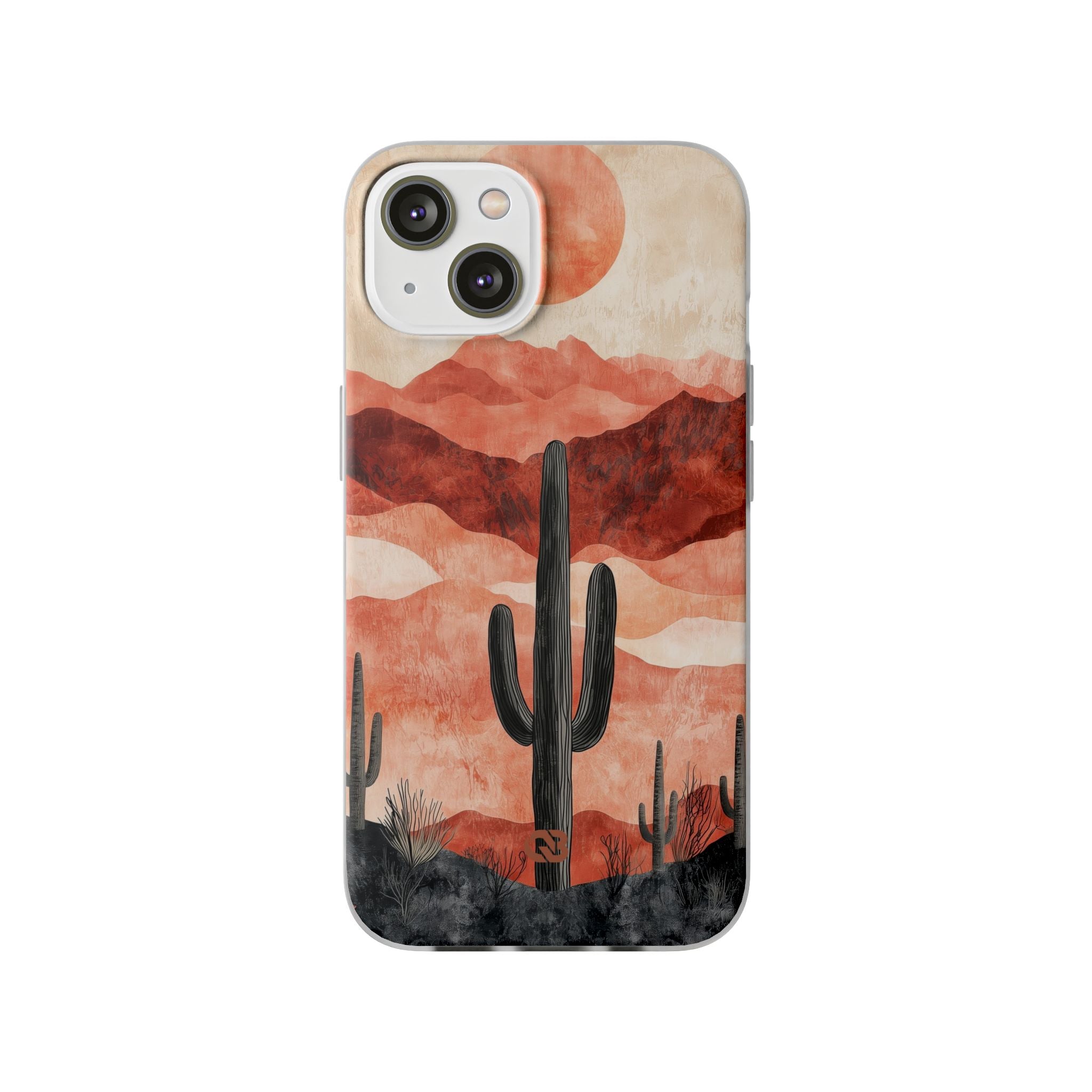 Terracotta Desert Sun · Soft Phone Case for iPhone