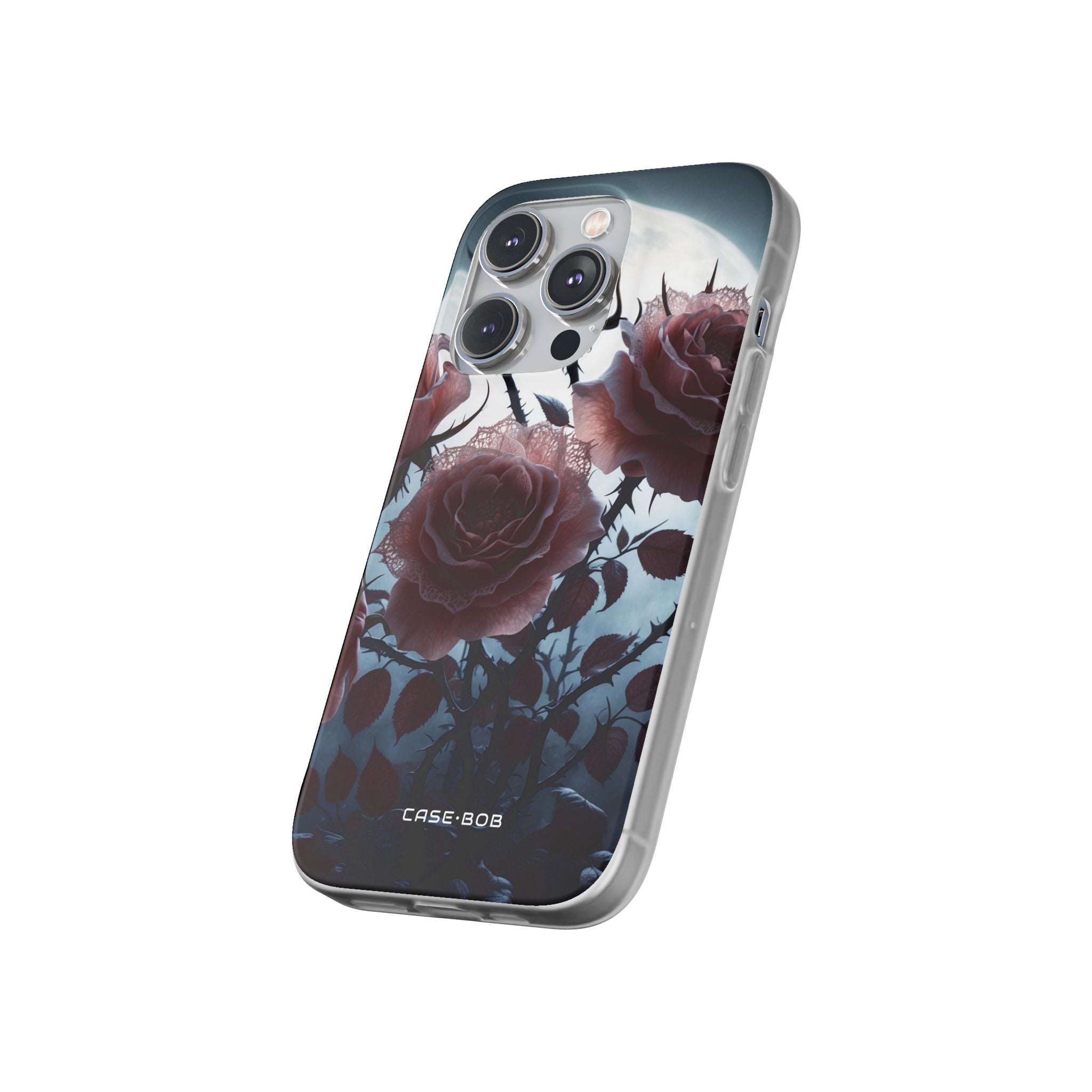 Luminous Rose Thorns iPhone 14 Pro Case - Soft