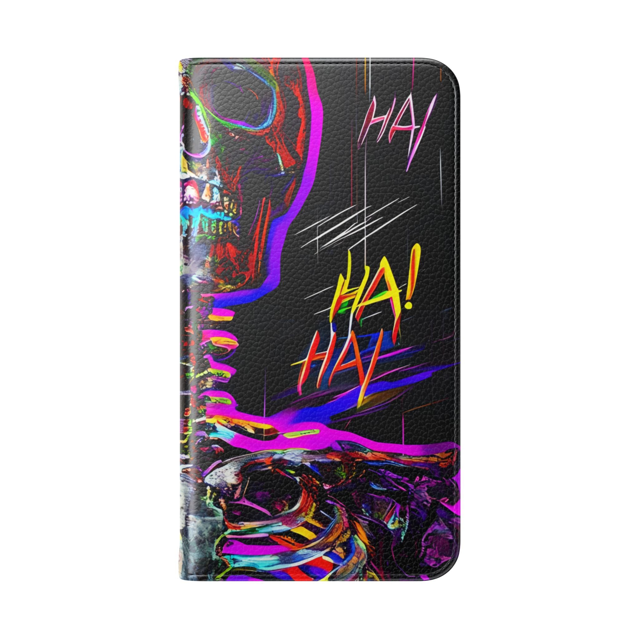 Neon Skeleton Laughter - Samsung S23+ Case - Wallet