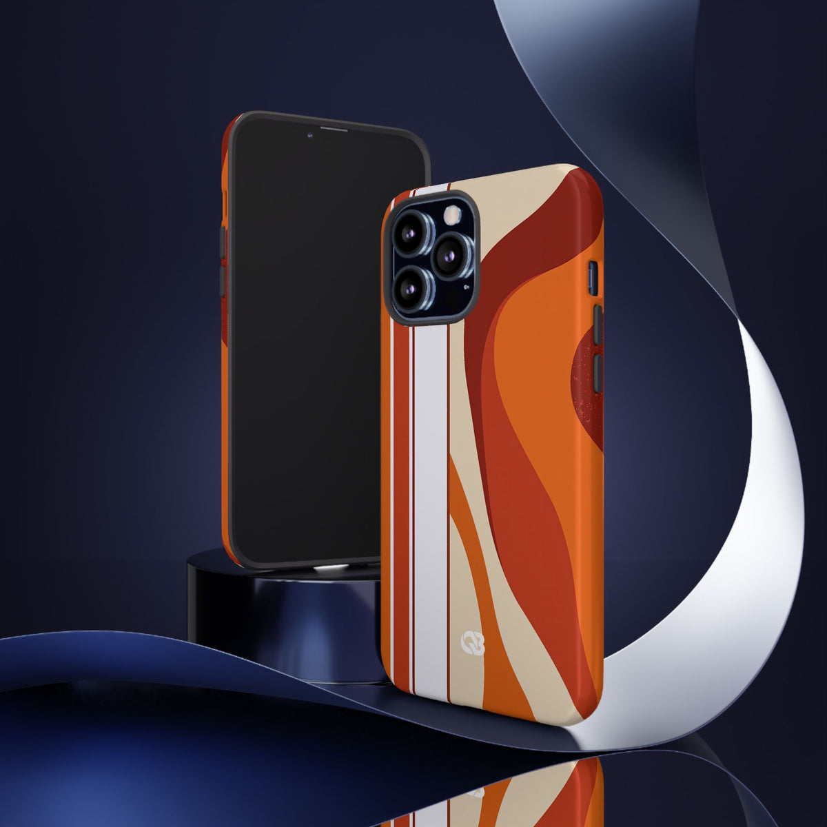 Terracotta Strata · Tough Phone Case for iPhone · Orange