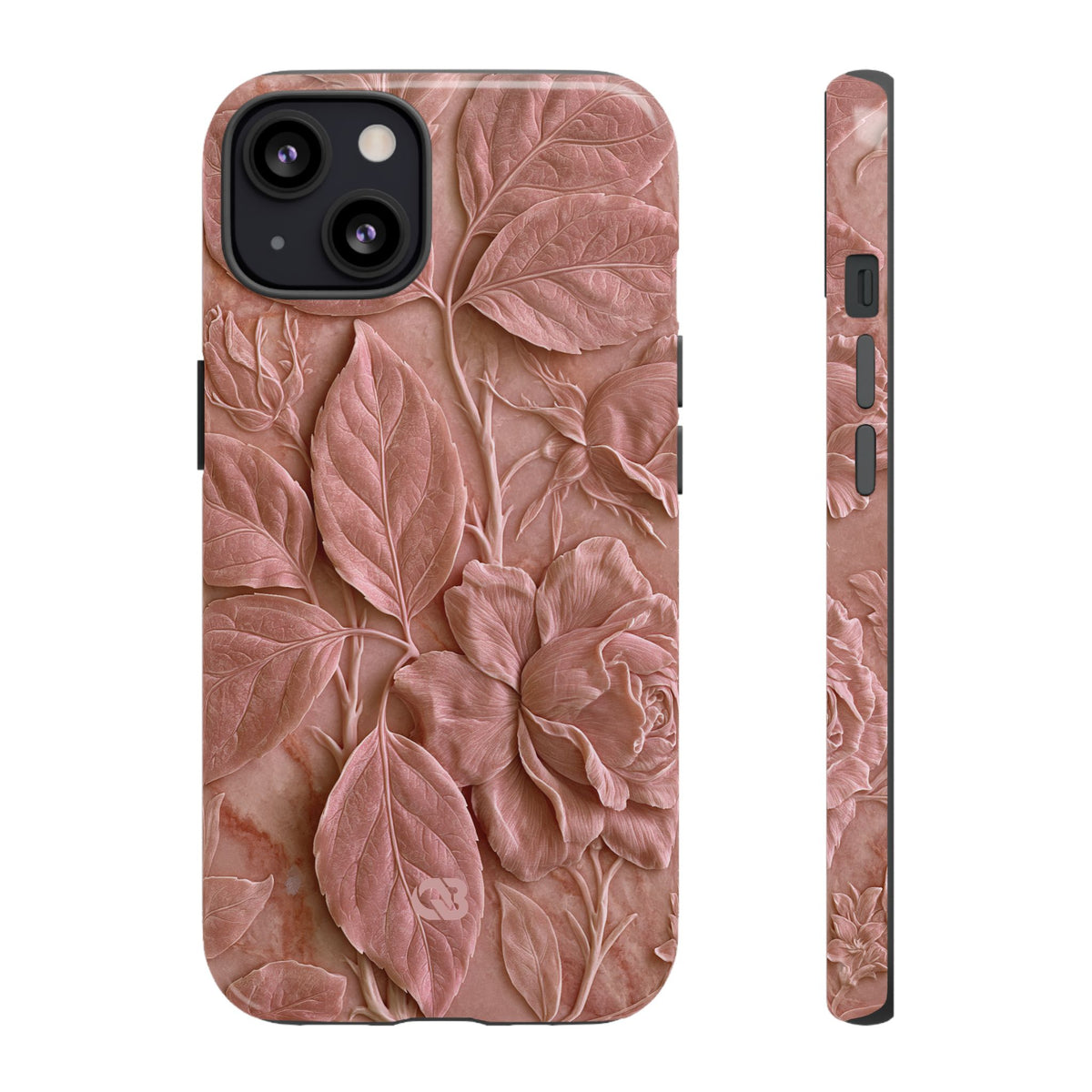 Blush Rose Relief · Tough Phone Case for iPhone · Pink