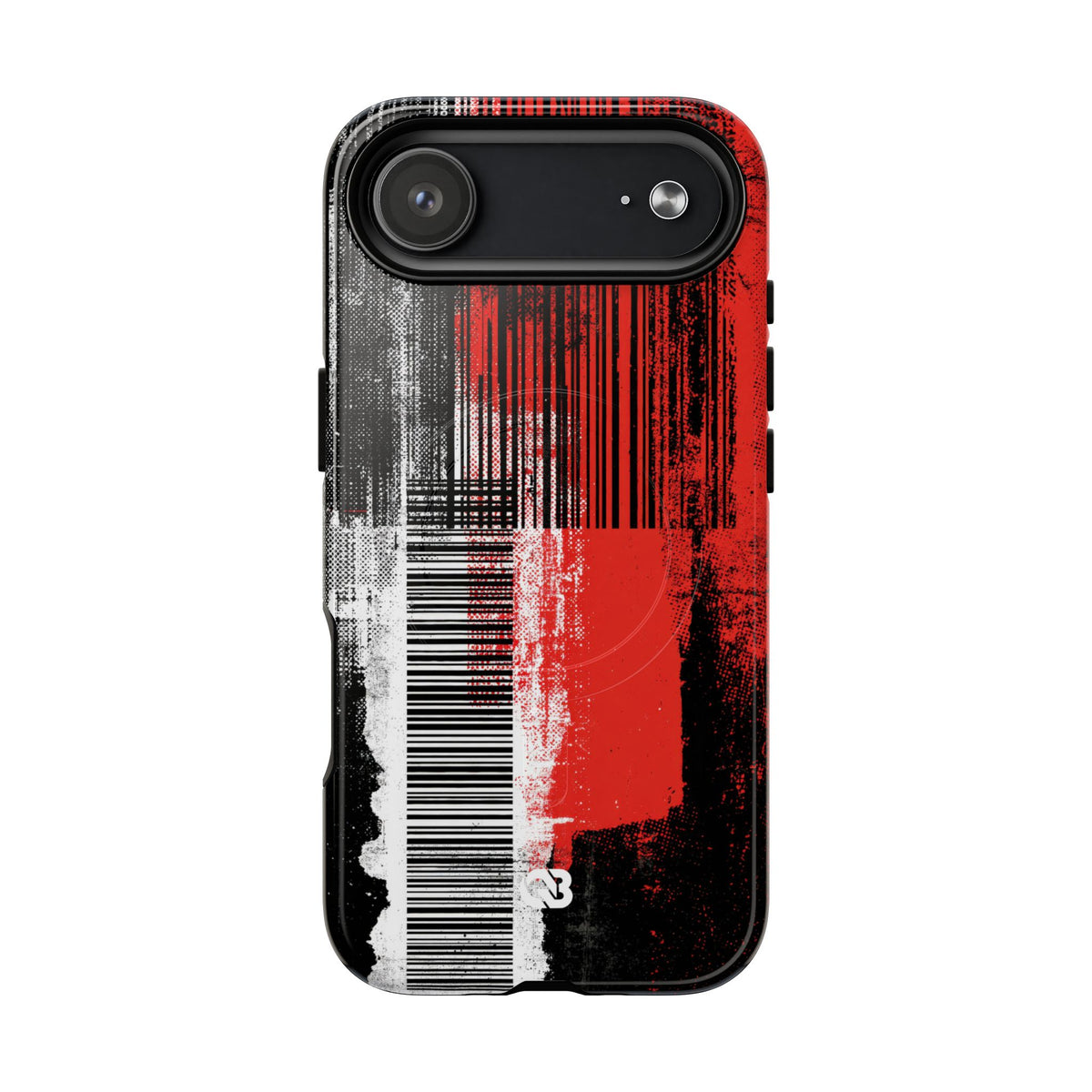 Distorted Barcode · Tough 2.0 Magnetic Phone Case for iPhone · Black
