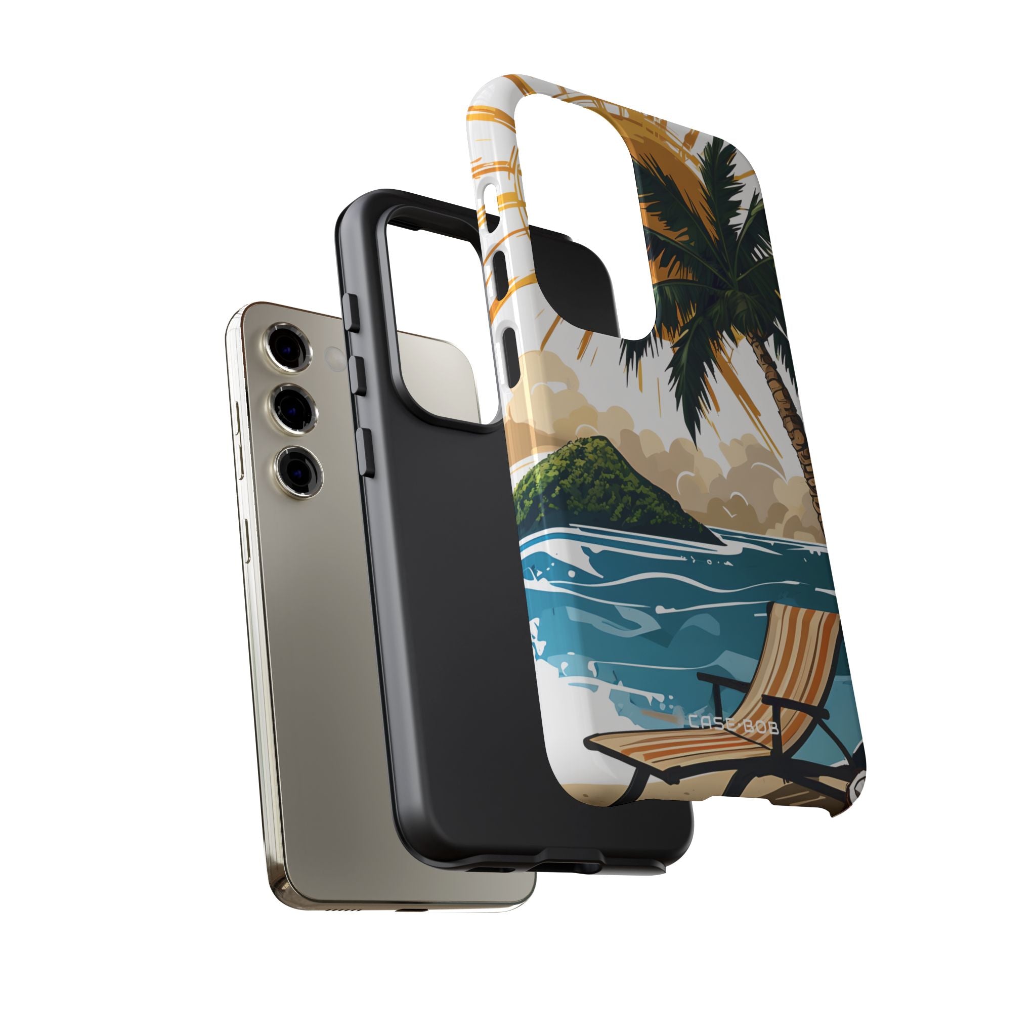 Sunny Palm Breeze Samsung S23 Case - Tough