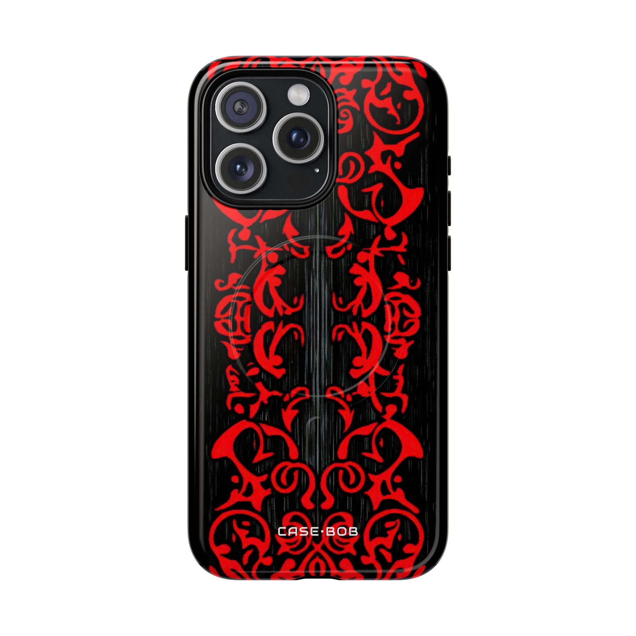Crimson Spiral iPhone 15 Pro Max Case - Tough+