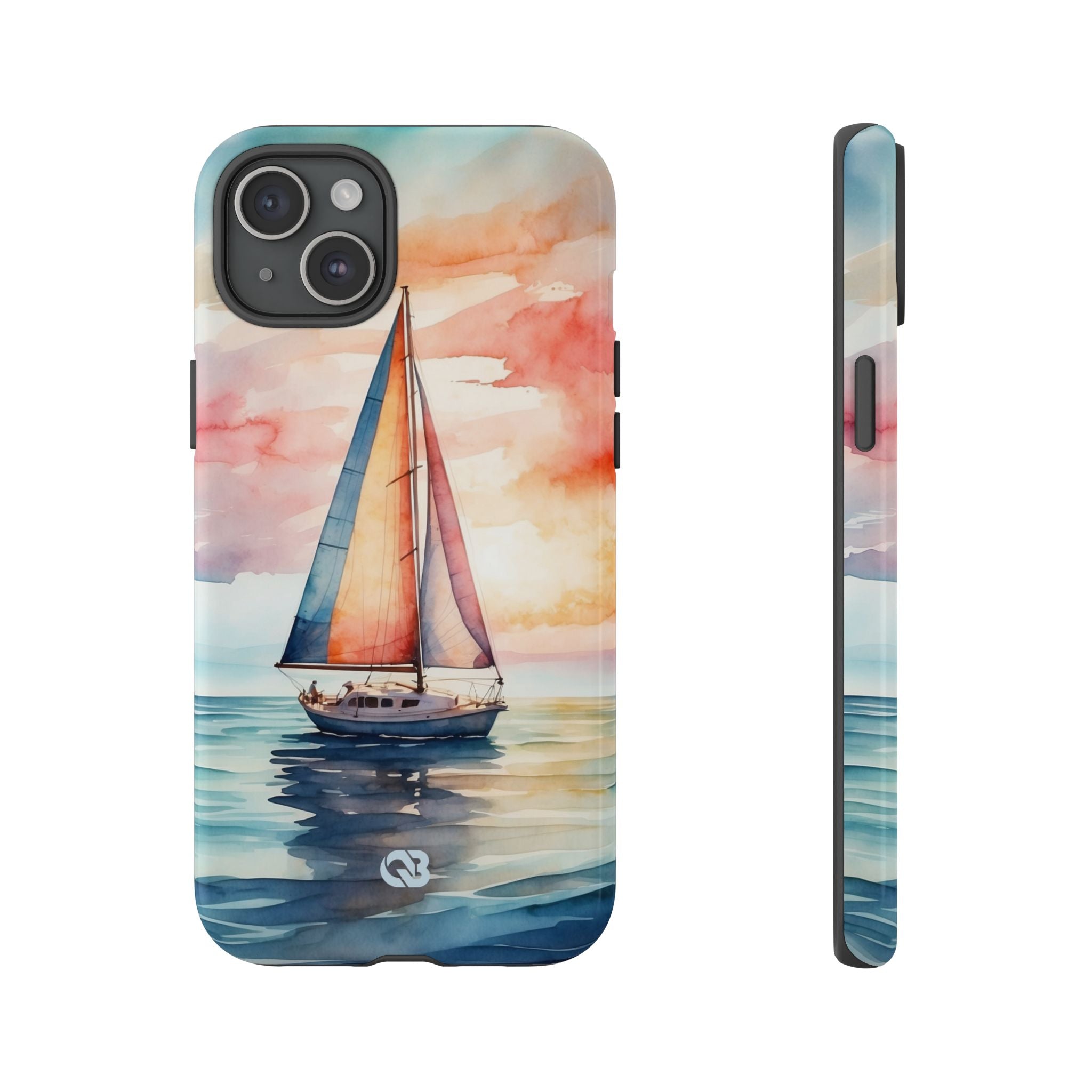 Crimson Horizon Sail · Tough Hoesje voor iPhone