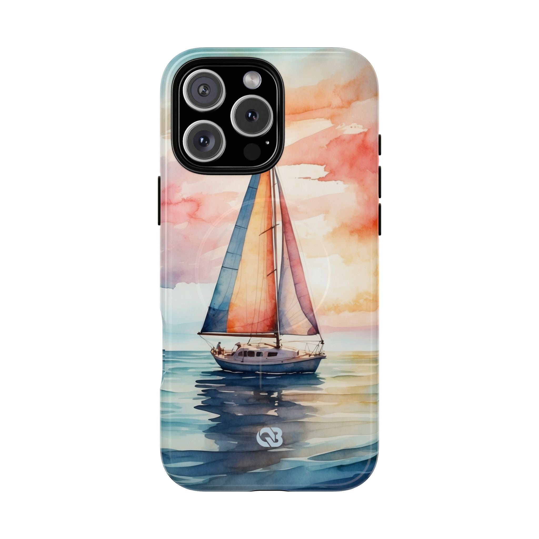 Crimson Horizon Sail · Tough+ Phone Case for iPhone · Magsafe