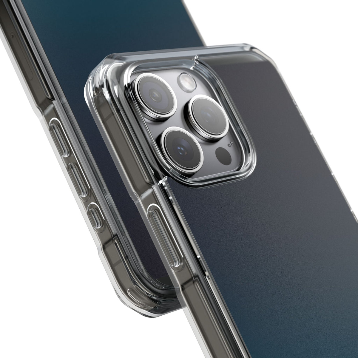 Abyssal Midnight · Clear Impact Magnetic Phone Case for iPhone · Blue