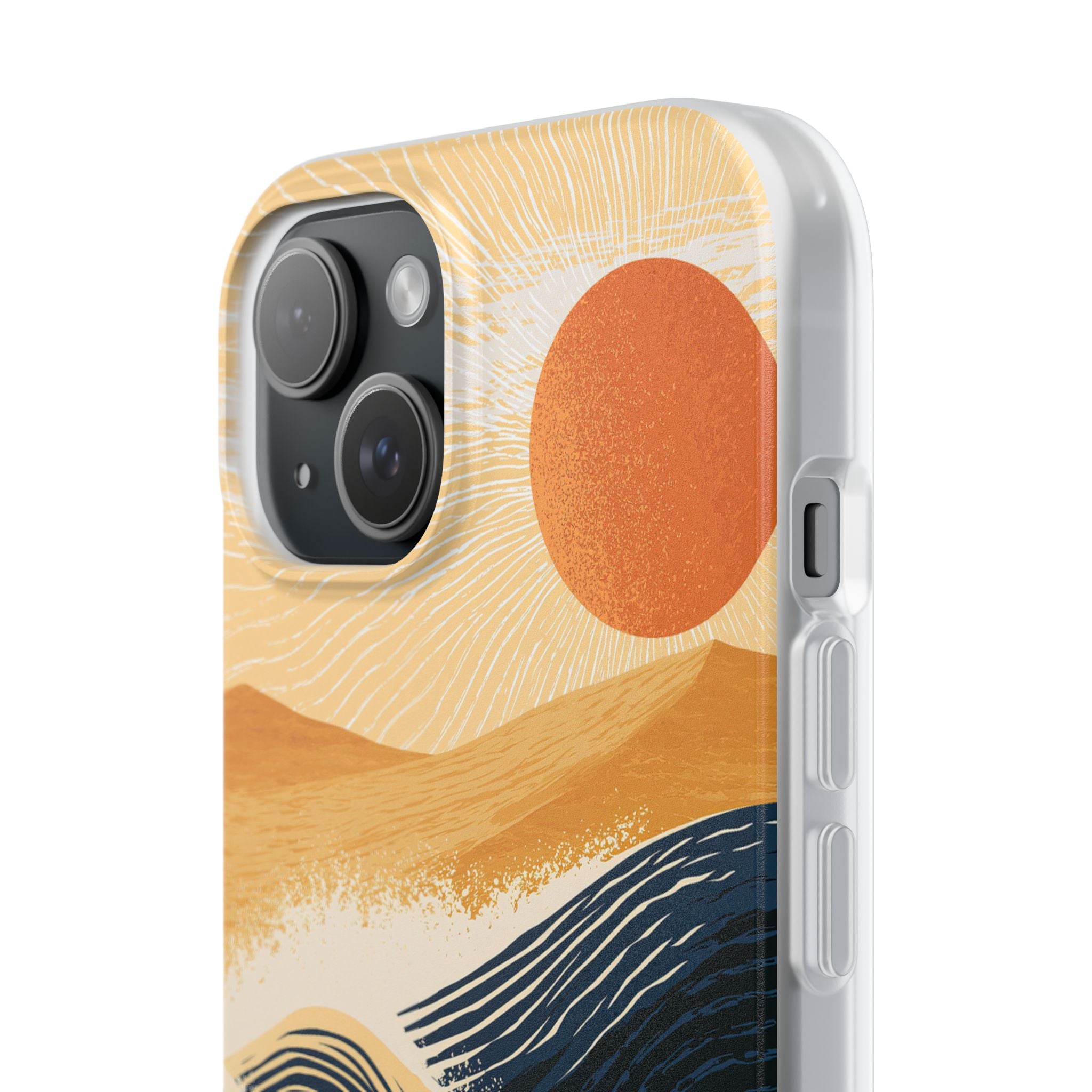 Blue Lite Phone Case for iPhone - Kyoto Cresting Tide