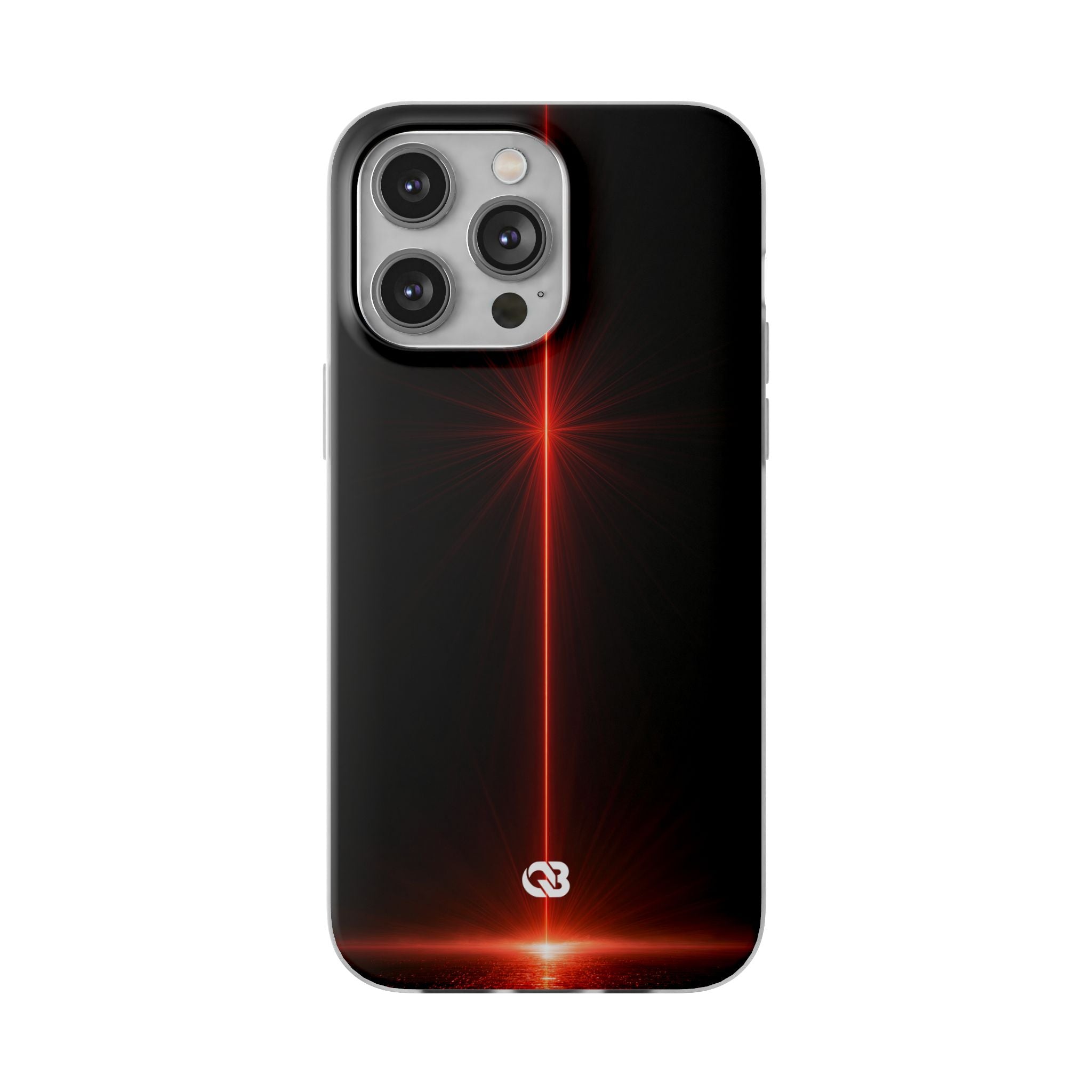Red Lite Phone Case for iPhone - Crimson Flare Vector