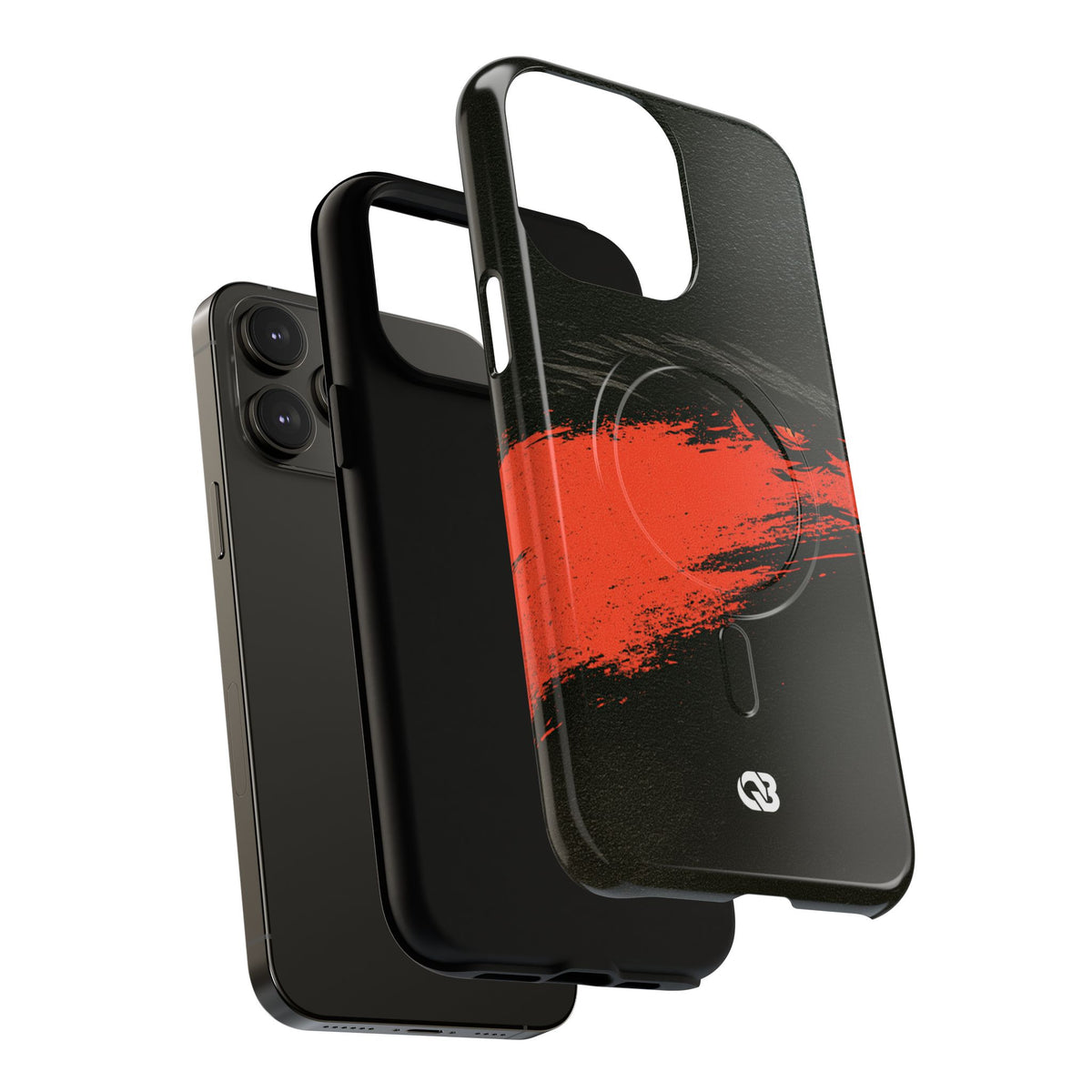 Crimson Raptor Noir · Tough 2.0 Magnetic Phone Case for iPhone · Black