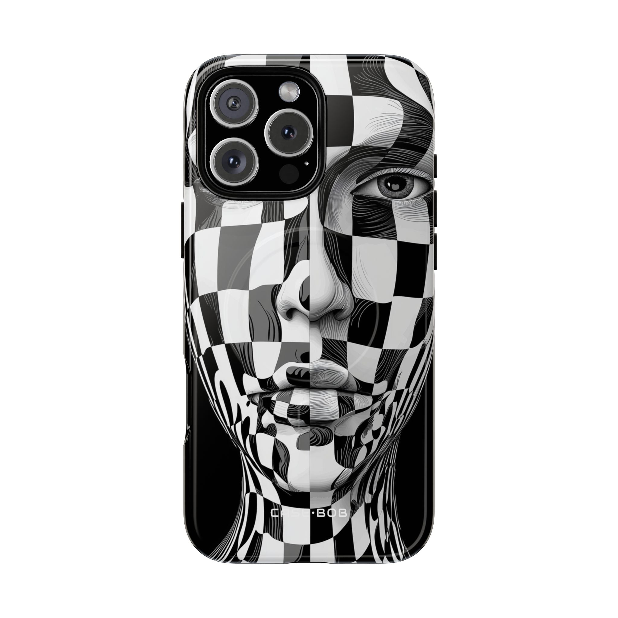 Checkered Face iPhone 16 Pro Max Case - Tough+