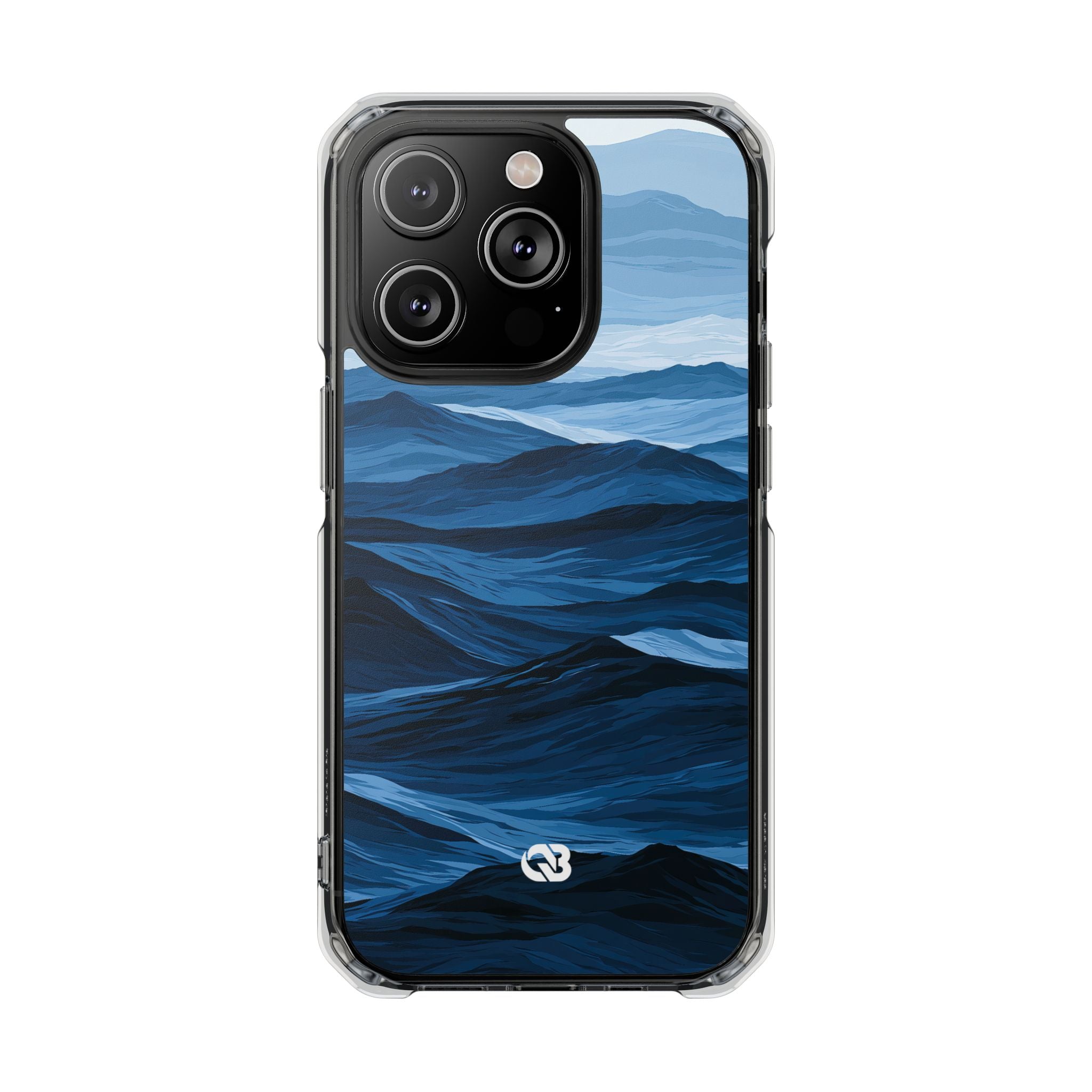 Blue Impact MagSafe Phone Case for iPhone - Cobalt Ridge Tides