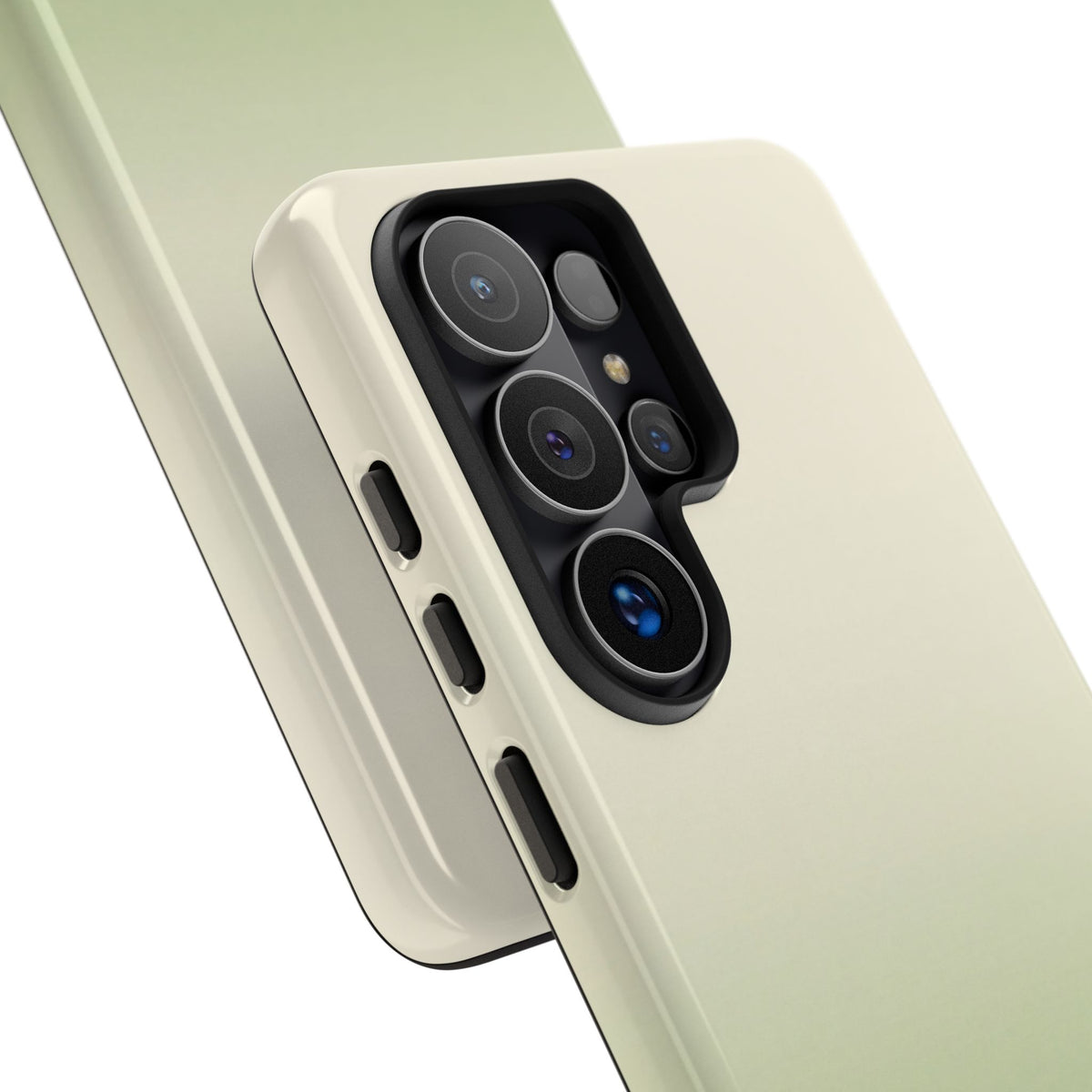 Green Tough Phone Case for Samsung - Bone Sage Fade