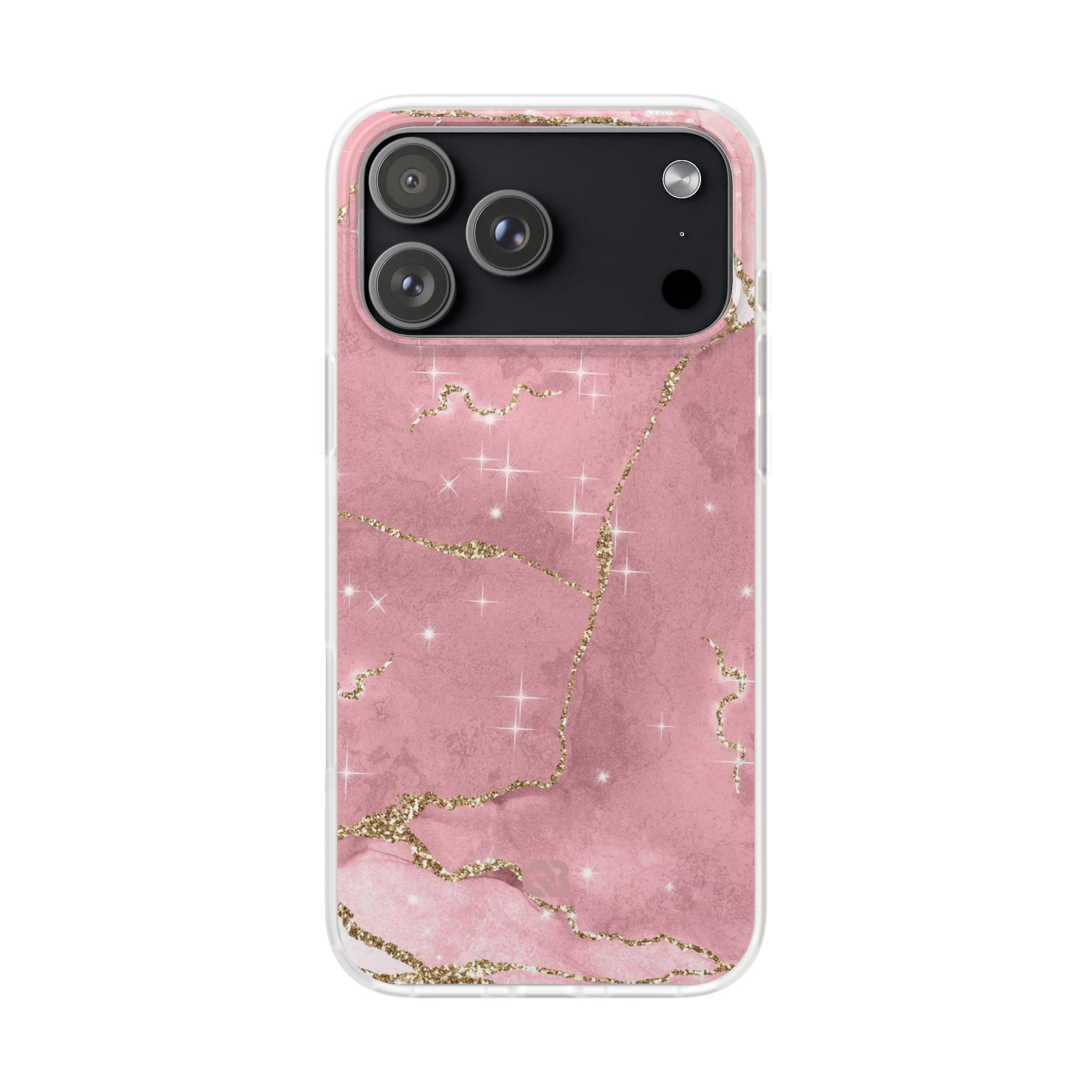 Rose Sparkle Marble · Soft Coque de téléphone pour iPhone