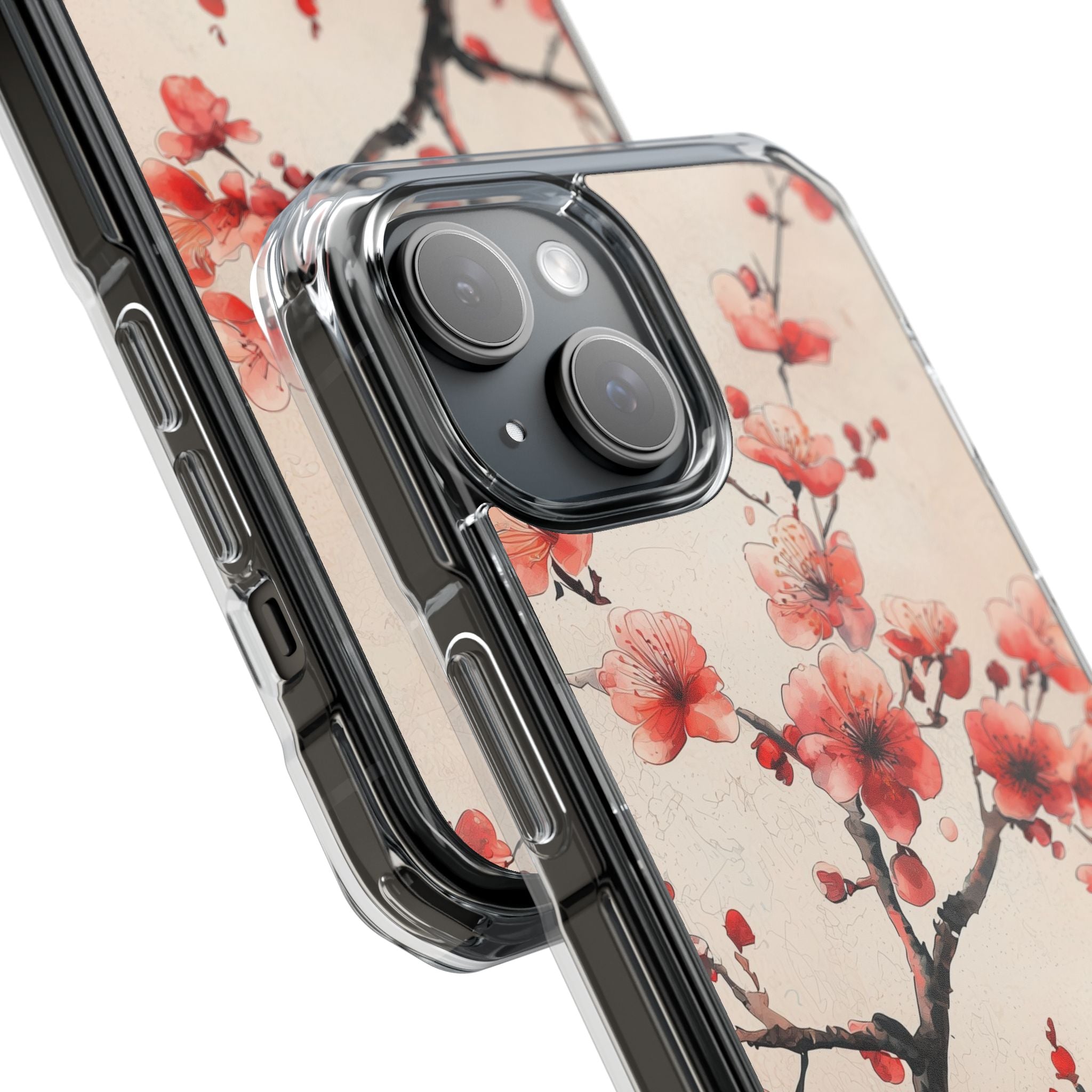 Crimson Silk Flora · Impact Handyhülle für iPhone · Magsafe