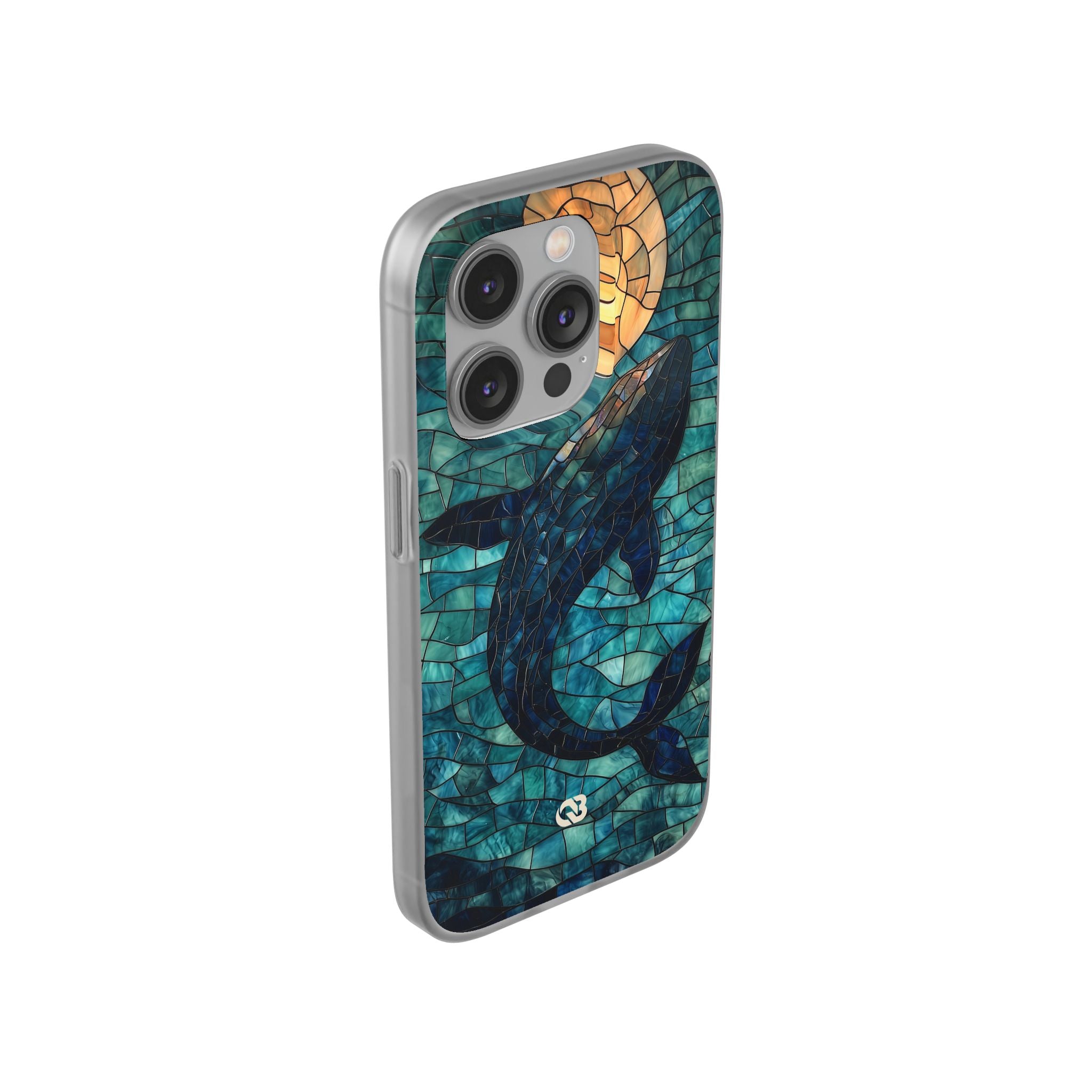 Stained Moon Whale · Soft Phone Case for iPhone