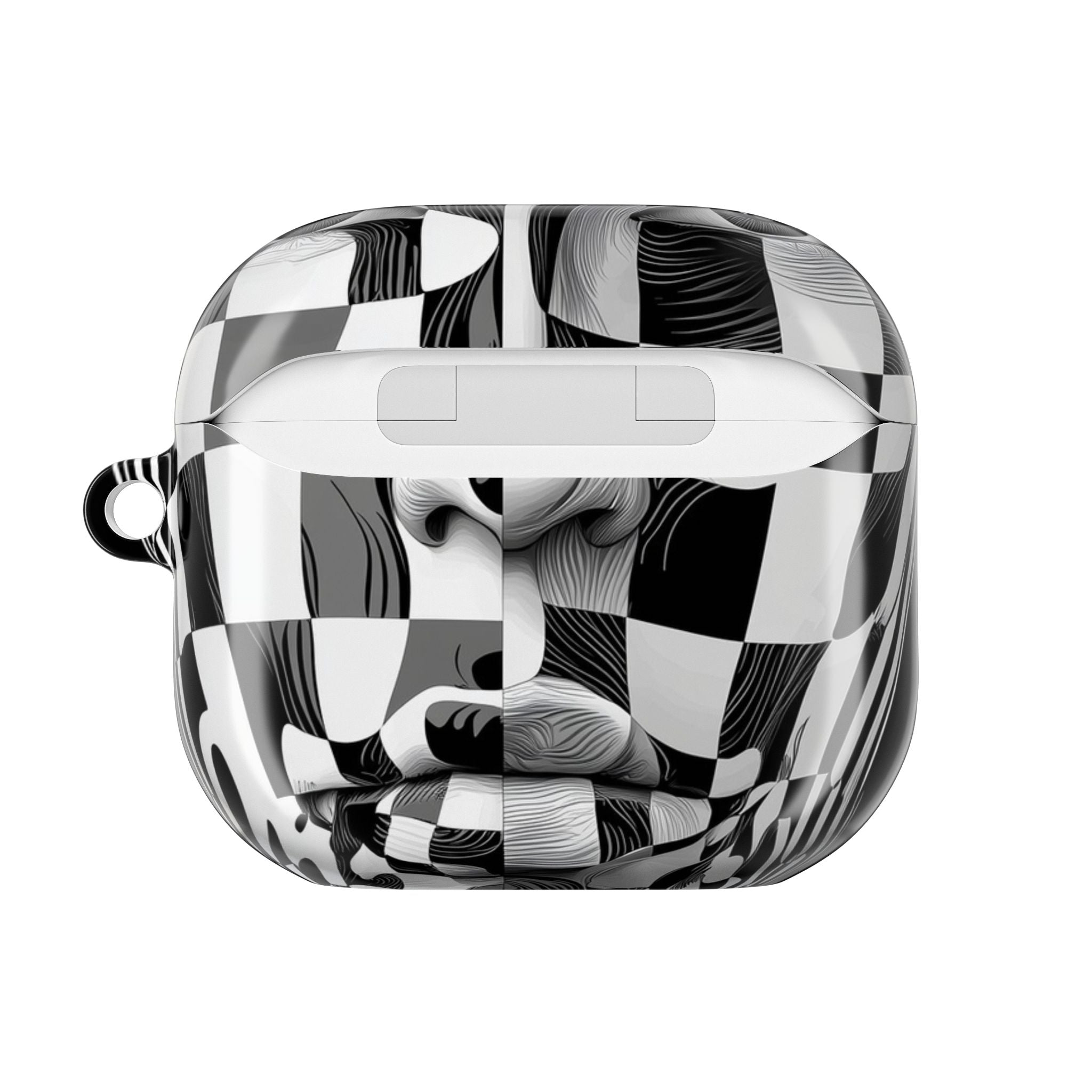 Mirrored Checkerboard Face - AirPods Case