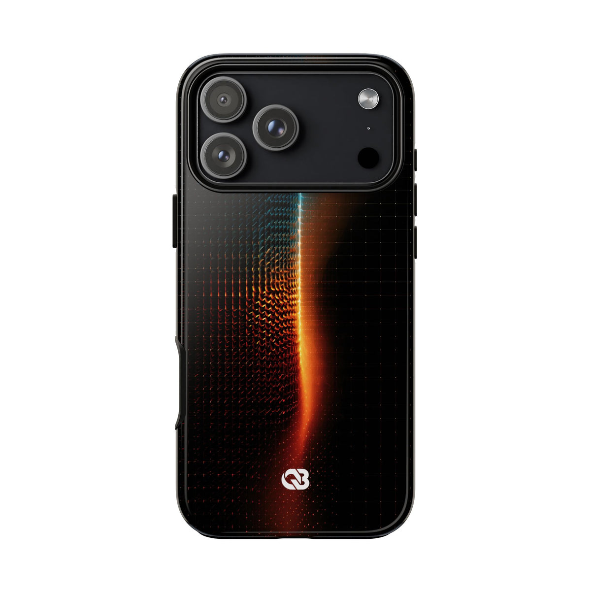 Luminous Refraction Grid · Tough Phone Case for iPhone · Black