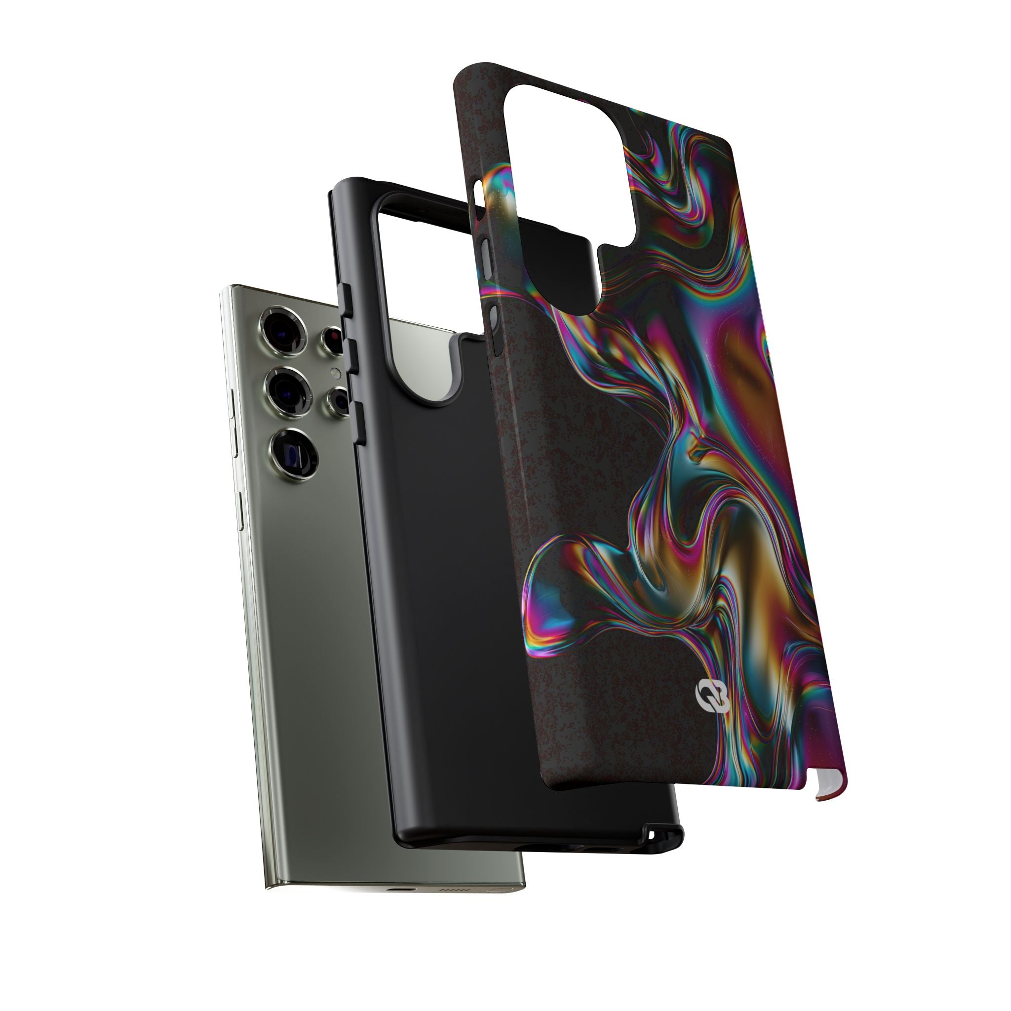 Purple Tough Phone Case for Samsung - Liquid Neon Chrome