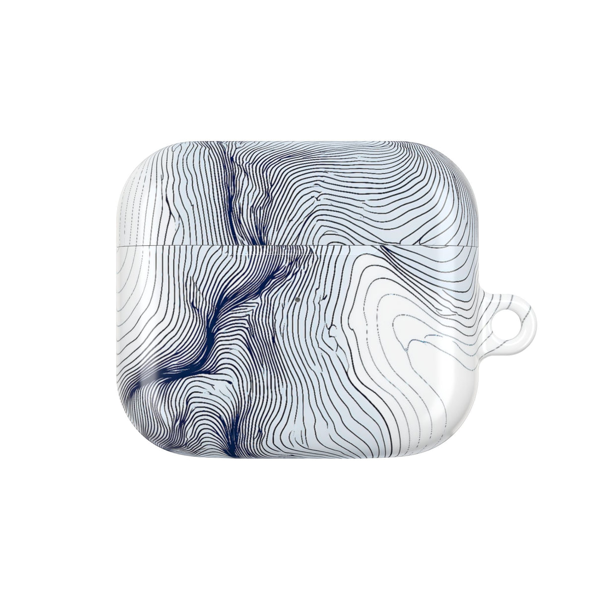 Nordic Ridge Contour · Hard Case for AirPods & AirPods Pro · White