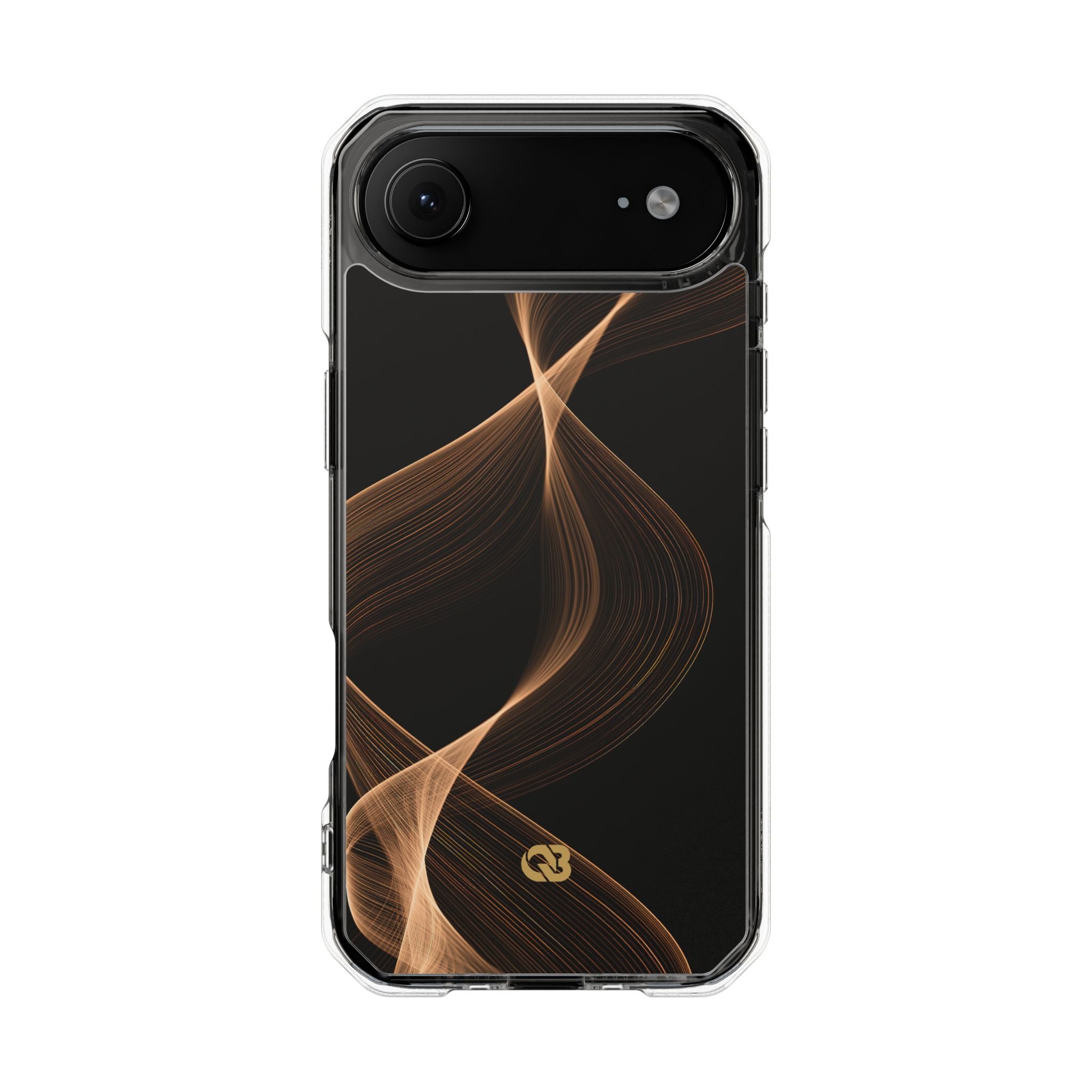 Brown Impact MagSafe Phone Case for iPhone - Copper Silk Wave