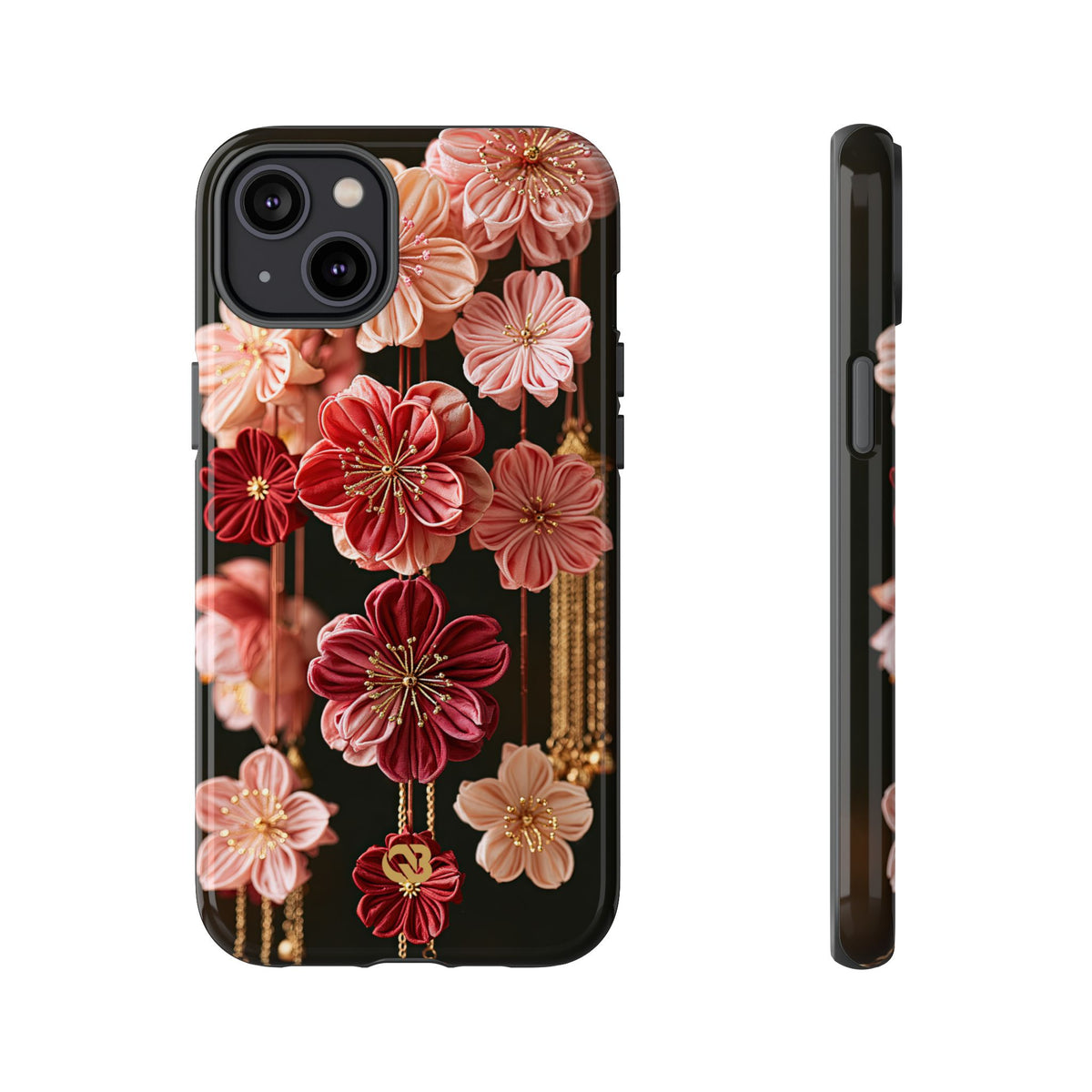 Silk Blossom Kanzashi · Tough Phone Case for iPhone · Pink