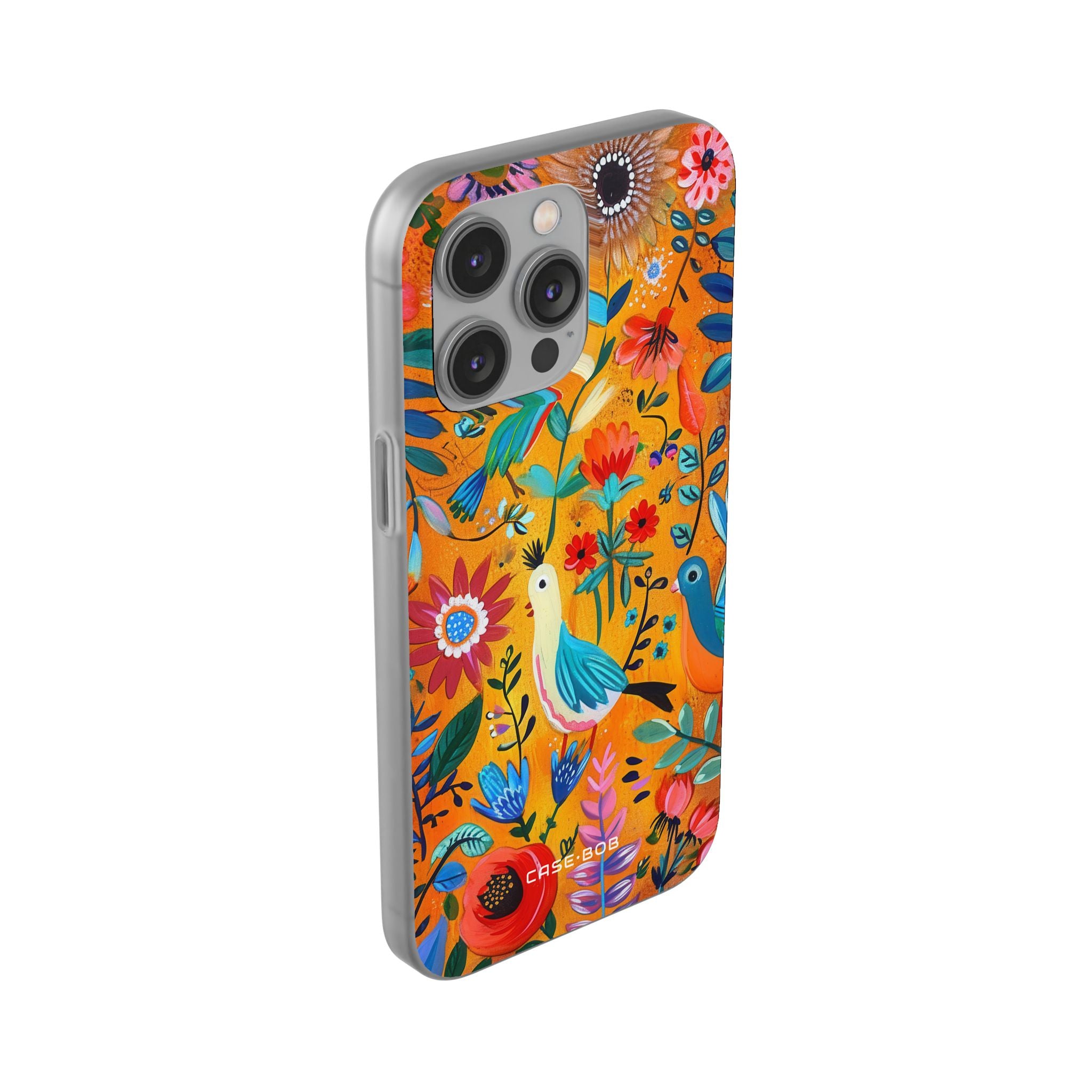 Colorful Birds Bloom iPhone 14 Pro Max Case - Soft
